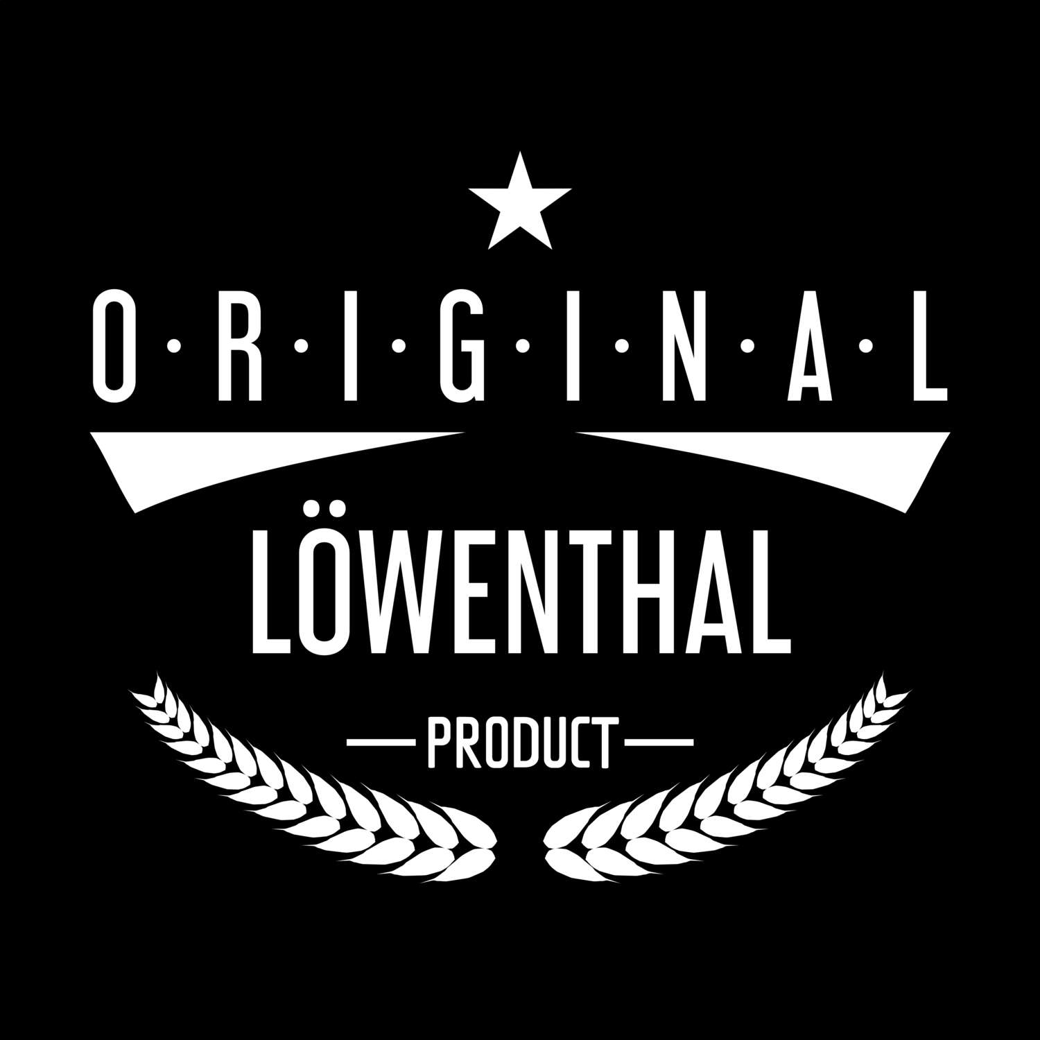 T-Shirt »Original Product« für den Ort »Löwenthal«