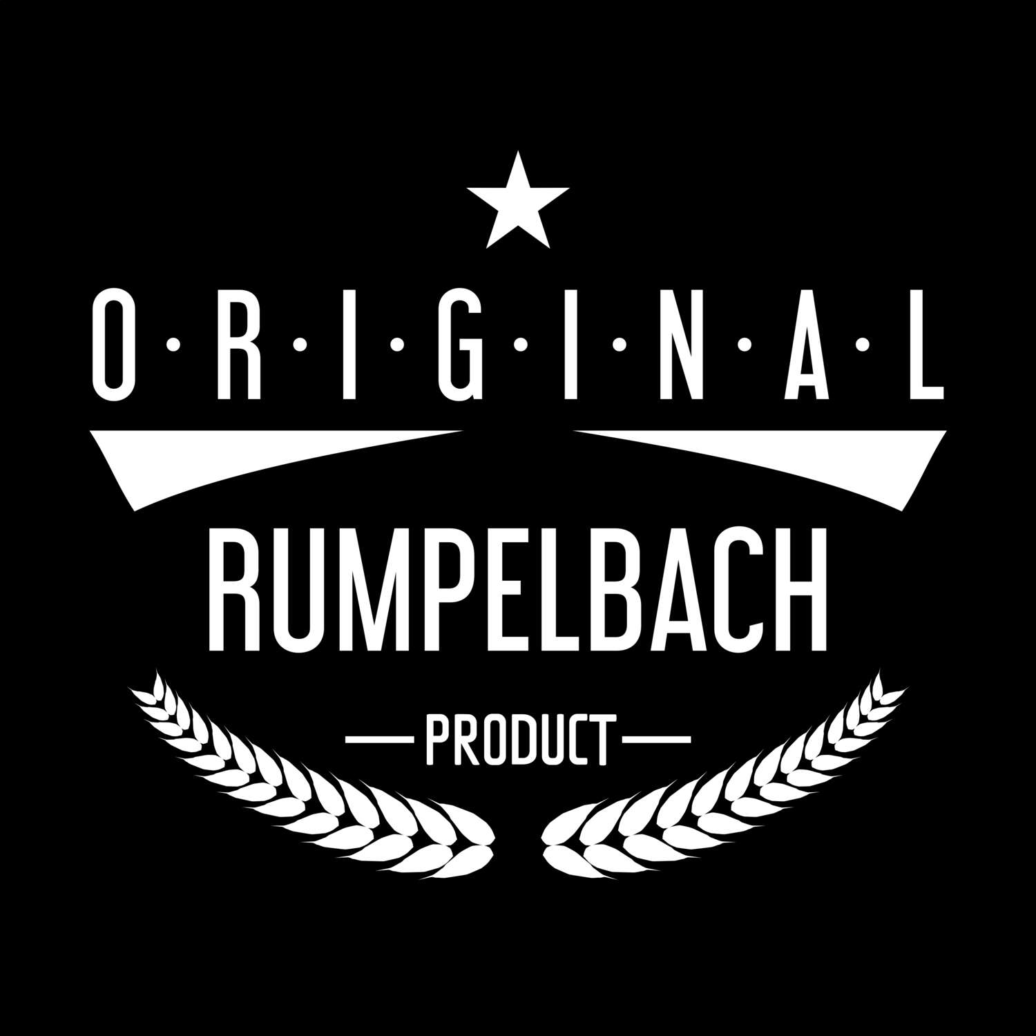 T-Shirt »Original Product« für den Ort »Rumpelbach«