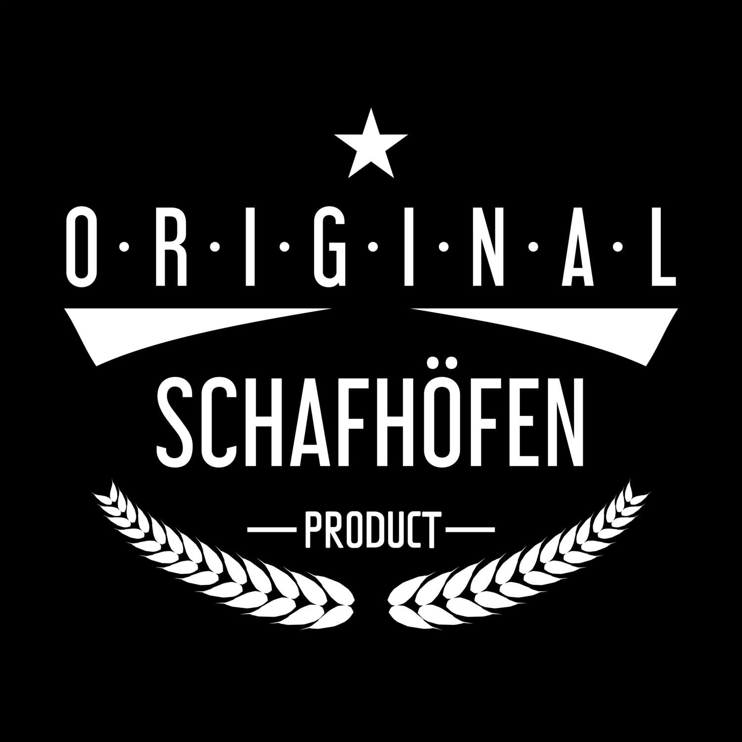 T-Shirt »Original Product« für den Ort »Schafhöfen«