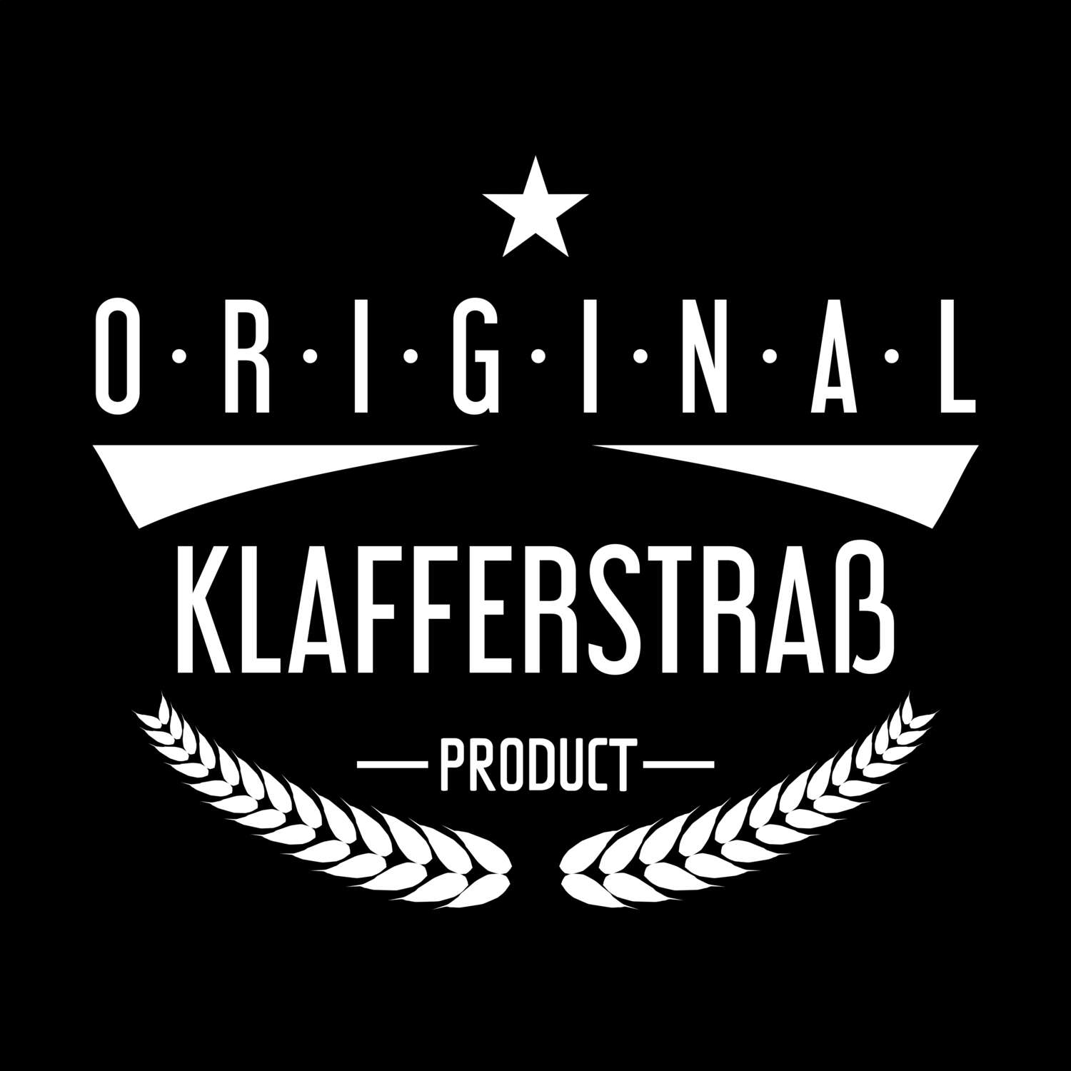 T-Shirt »Original Product« für den Ort »Klafferstraß«