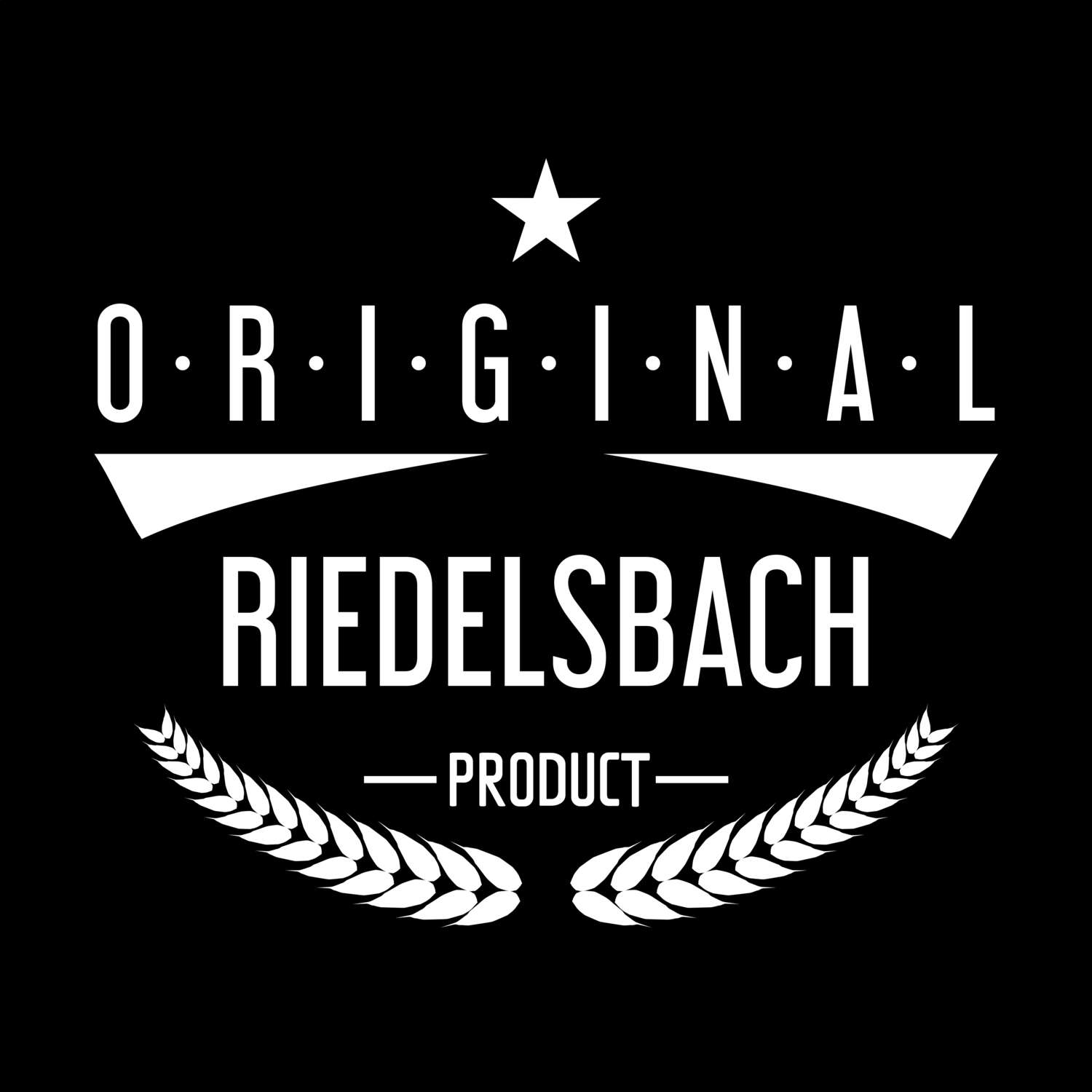 T-Shirt »Original Product« für den Ort »Riedelsbach«