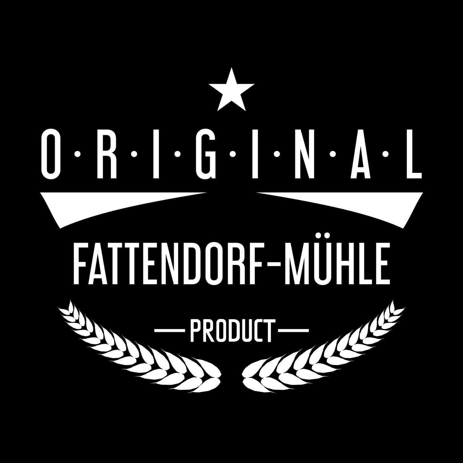 T-Shirt »Original Product« für den Ort »Fattendorf-Mühle«