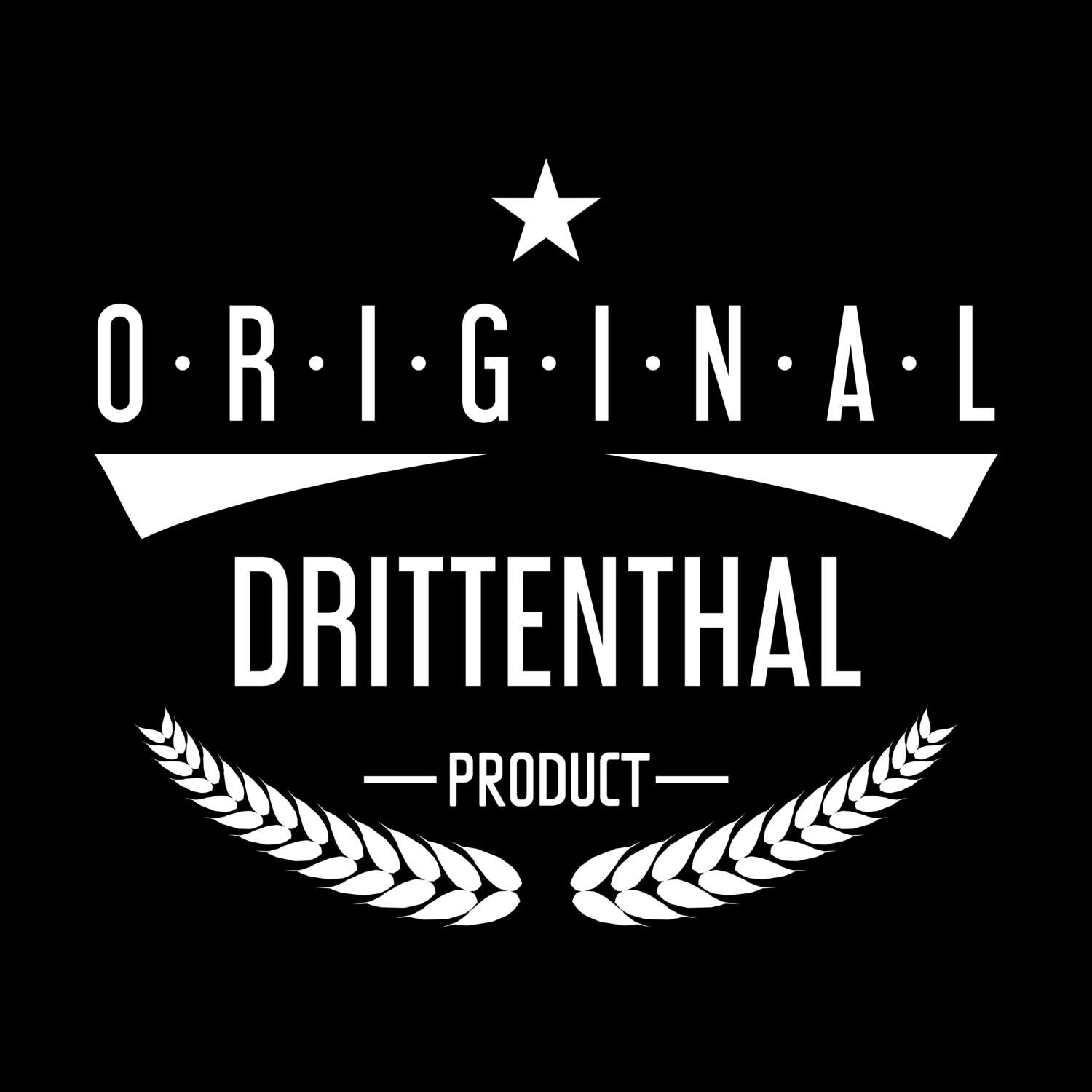 T-Shirt »Original Product« für den Ort »Drittenthal«