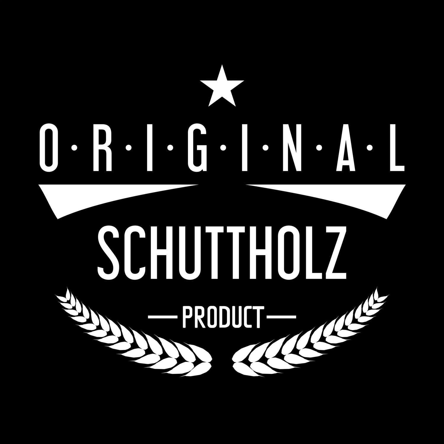 T-Shirt »Original Product« für den Ort »Schuttholz«