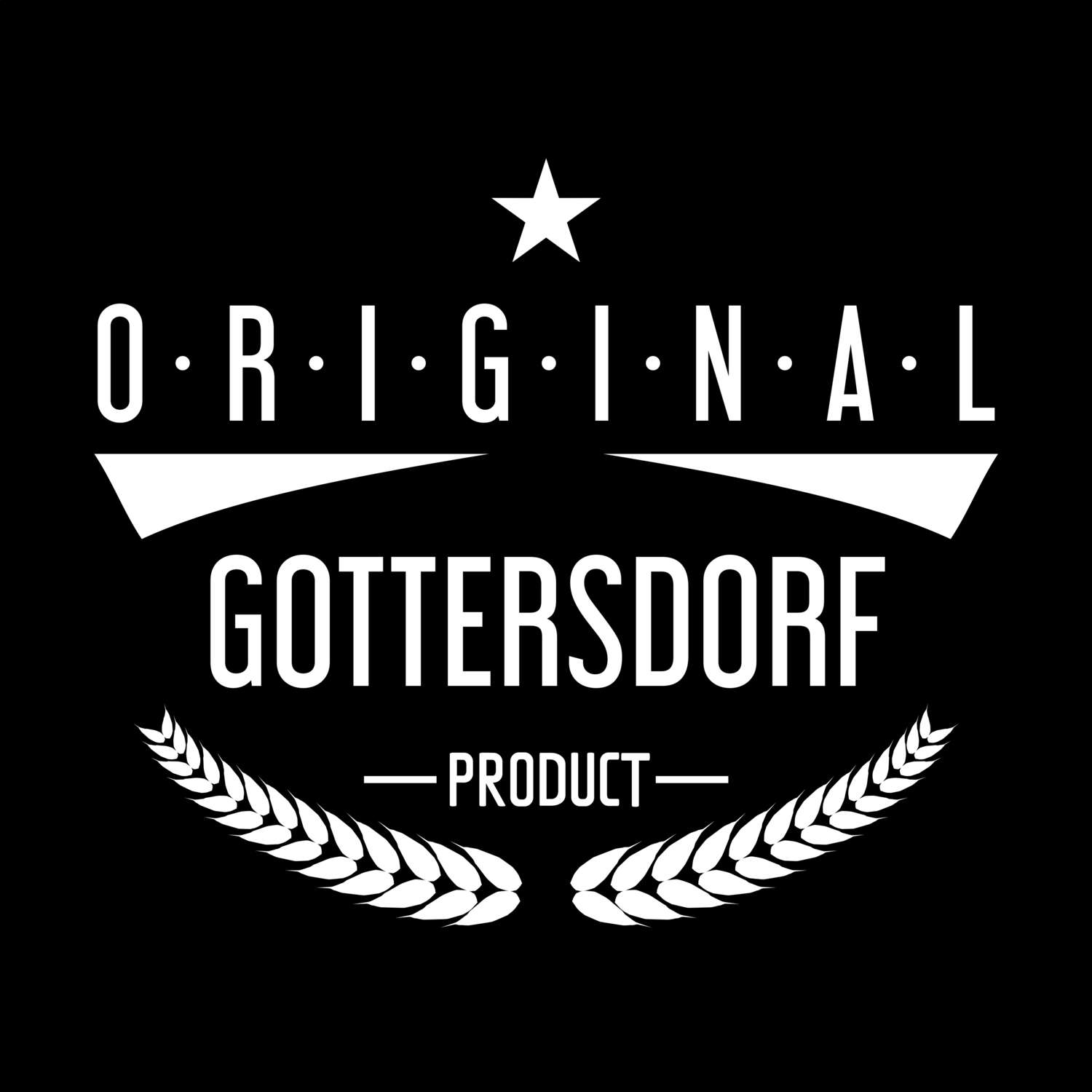 T-Shirt »Original Product« für den Ort »Gottersdorf«