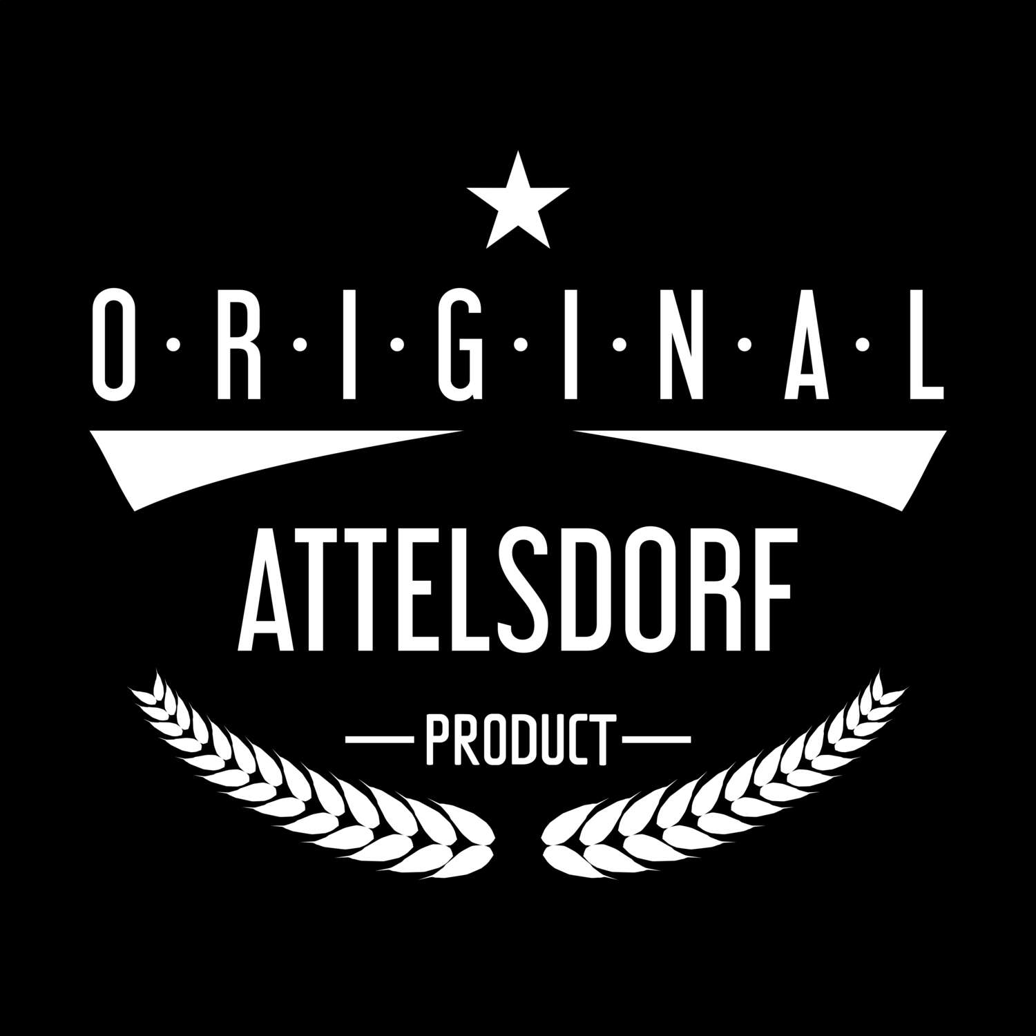 T-Shirt »Original Product« für den Ort »Attelsdorf«