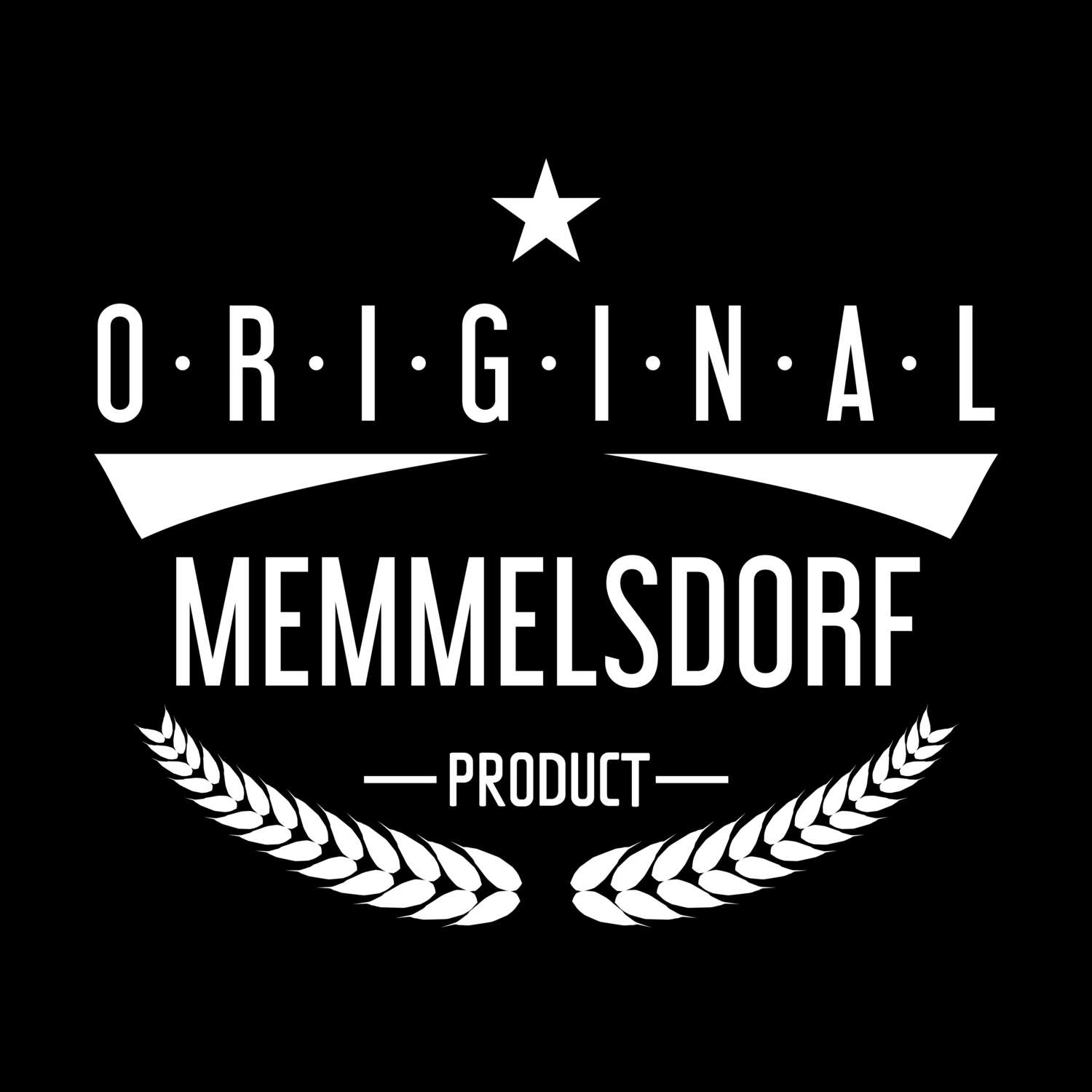 T-Shirt »Original Product« für den Ort »Memmelsdorf«