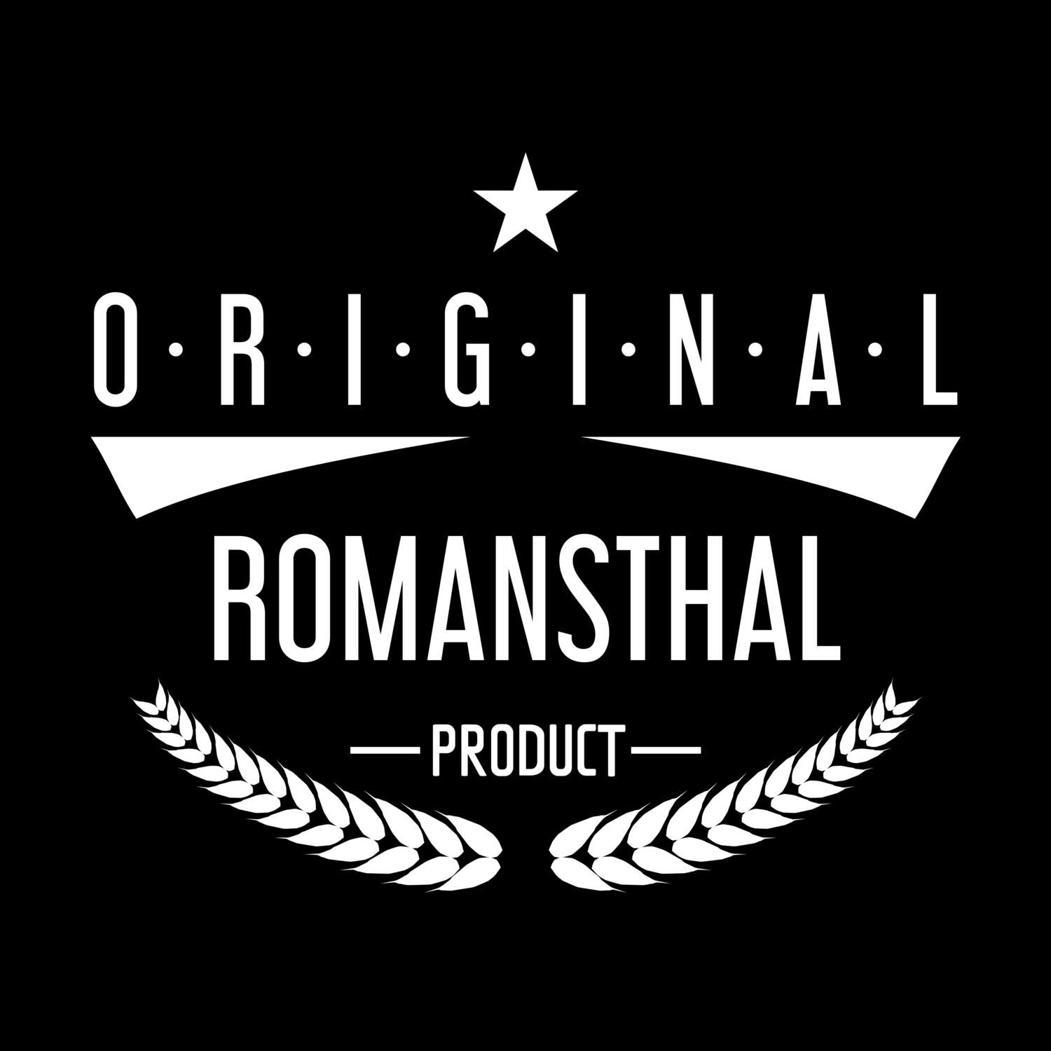 T-Shirt »Original Product« für den Ort »Romansthal«