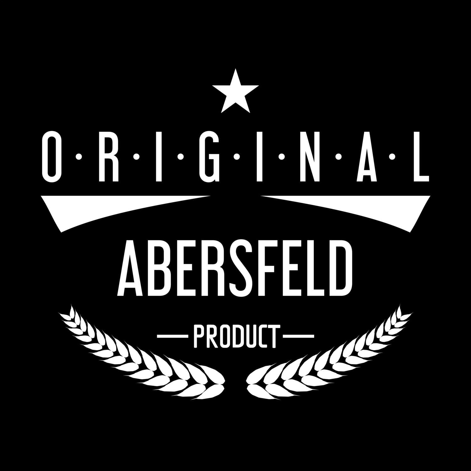 T-Shirt »Original Product« für den Ort »Abersfeld«