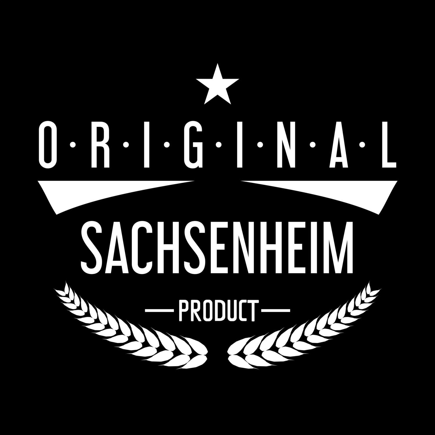 T-Shirt »Original Product« für den Ort »Sachsenheim«