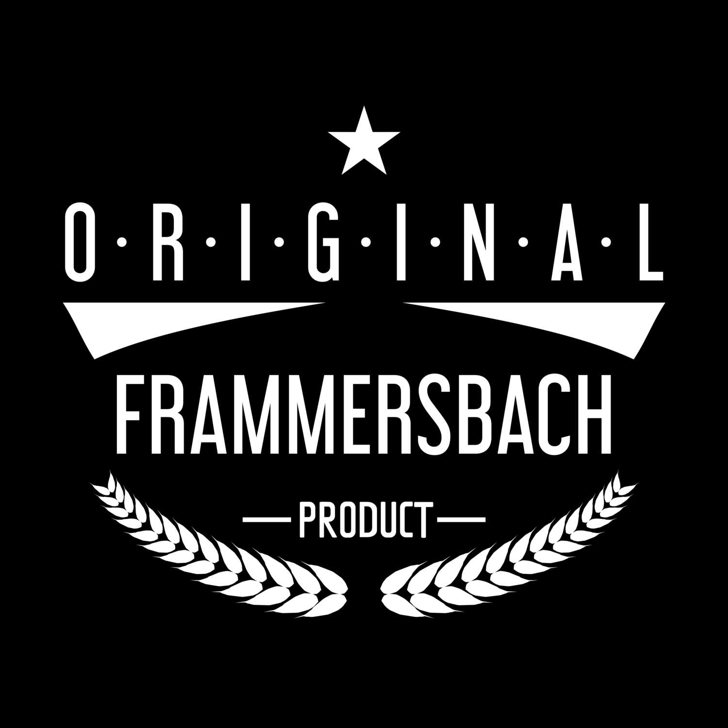 T-Shirt »Original Product« für den Ort »Frammersbach«