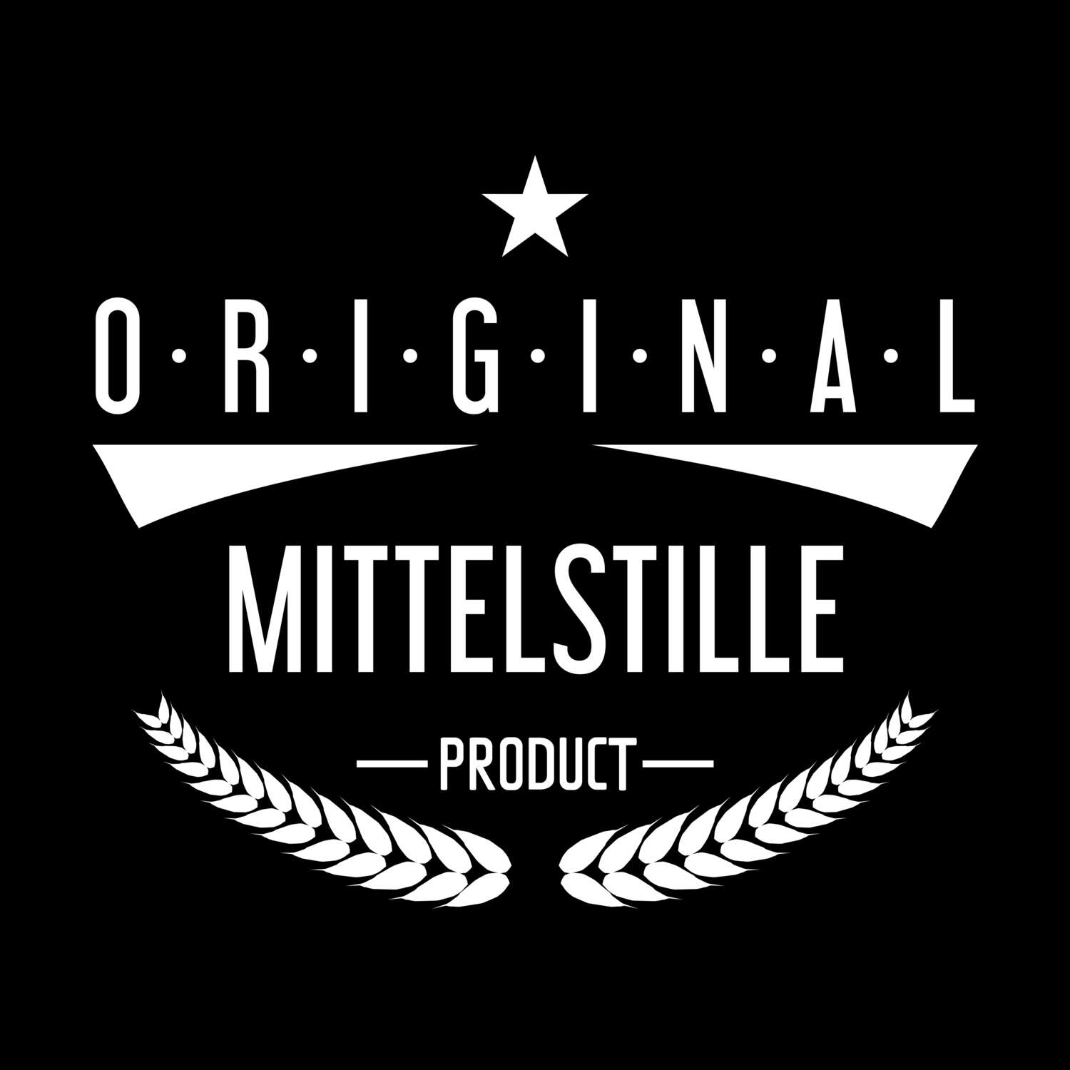 T-Shirt »Original Product« für den Ort »Mittelstille«