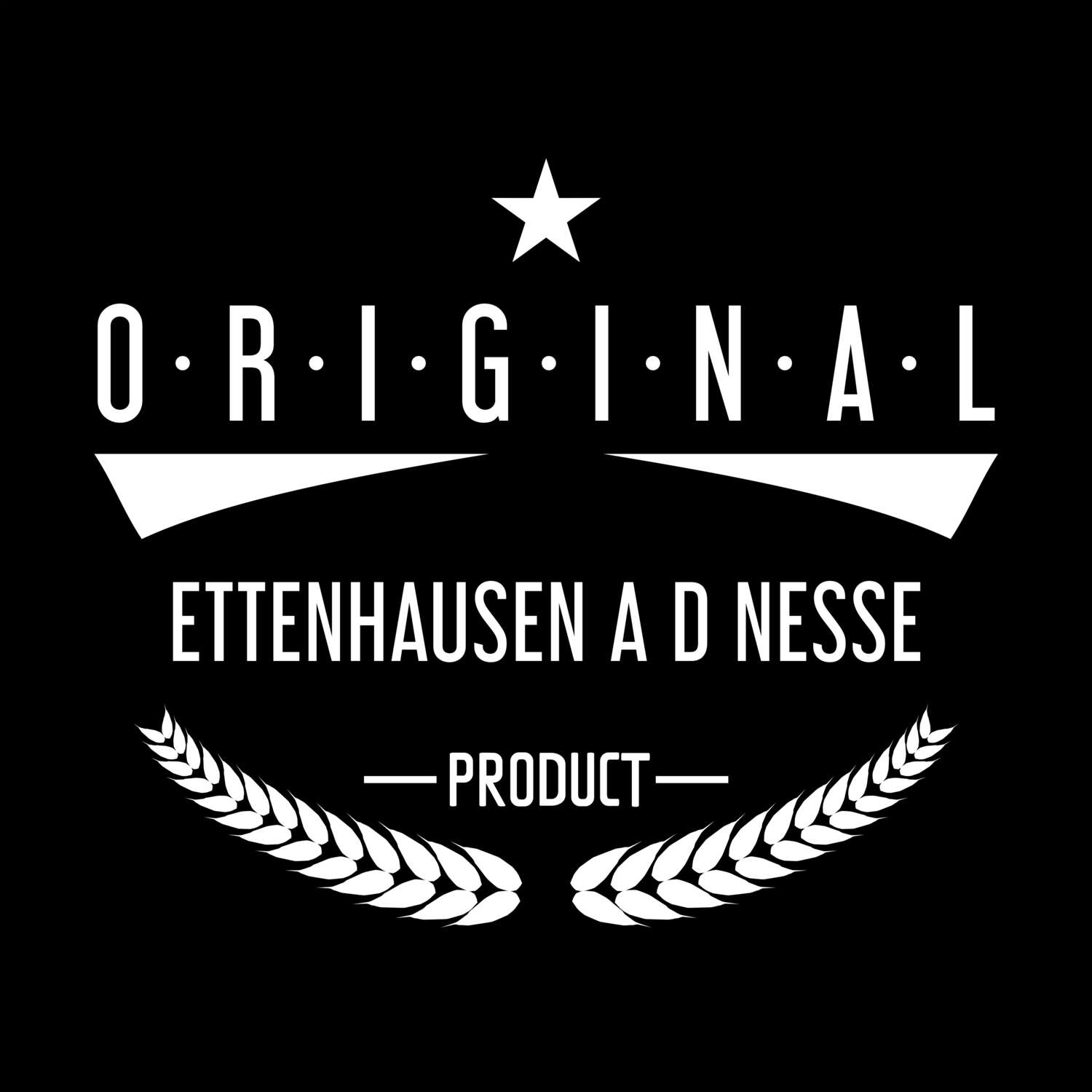 T-Shirt »Original Product« für den Ort »Ettenhausen a d Nesse«