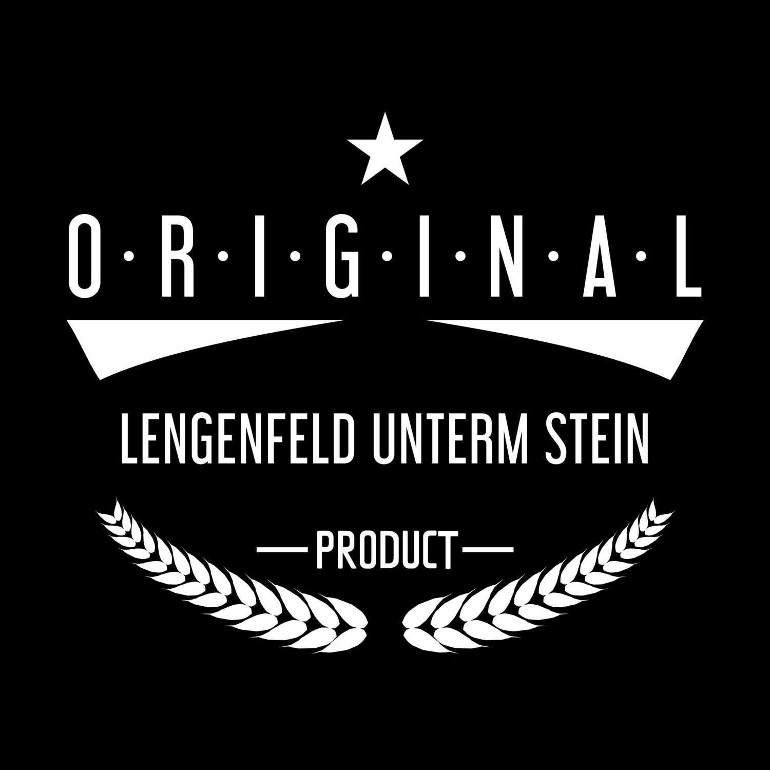 T-Shirt »Original Product« für den Ort »Lengenfeld unterm Stein«