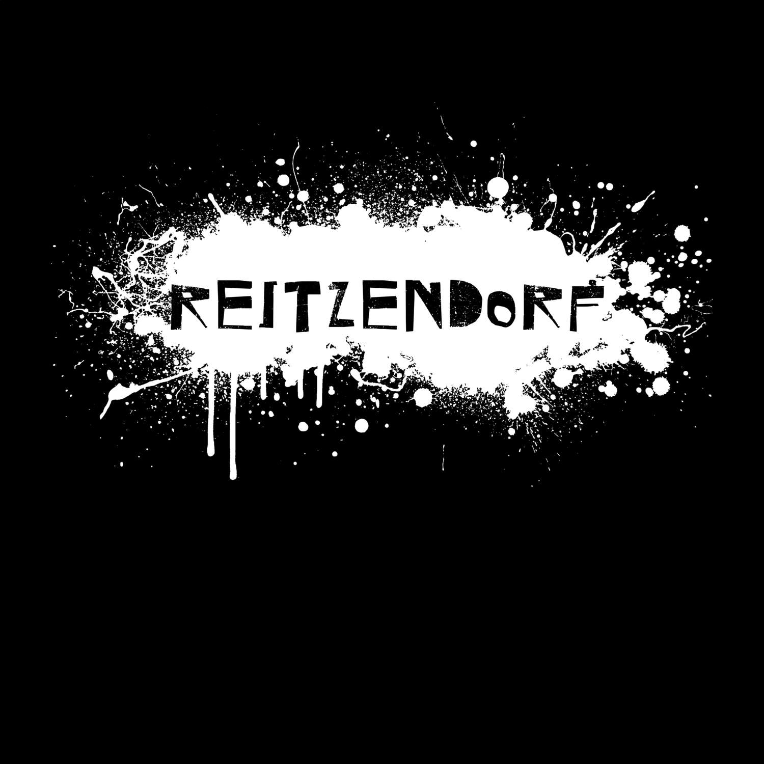 T-Shirt »Paint Splash Punk« für den Ort »Reitzendorf«