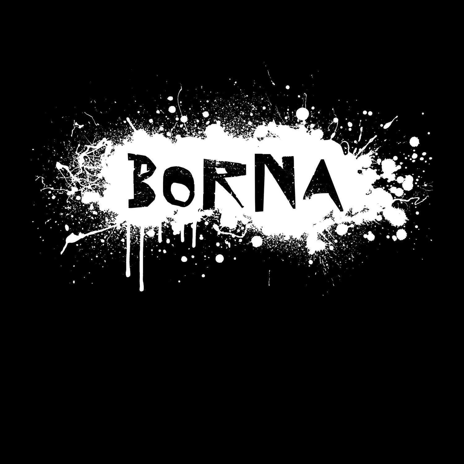 T-Shirt »Paint Splash Punk« für den Ort »Borna«