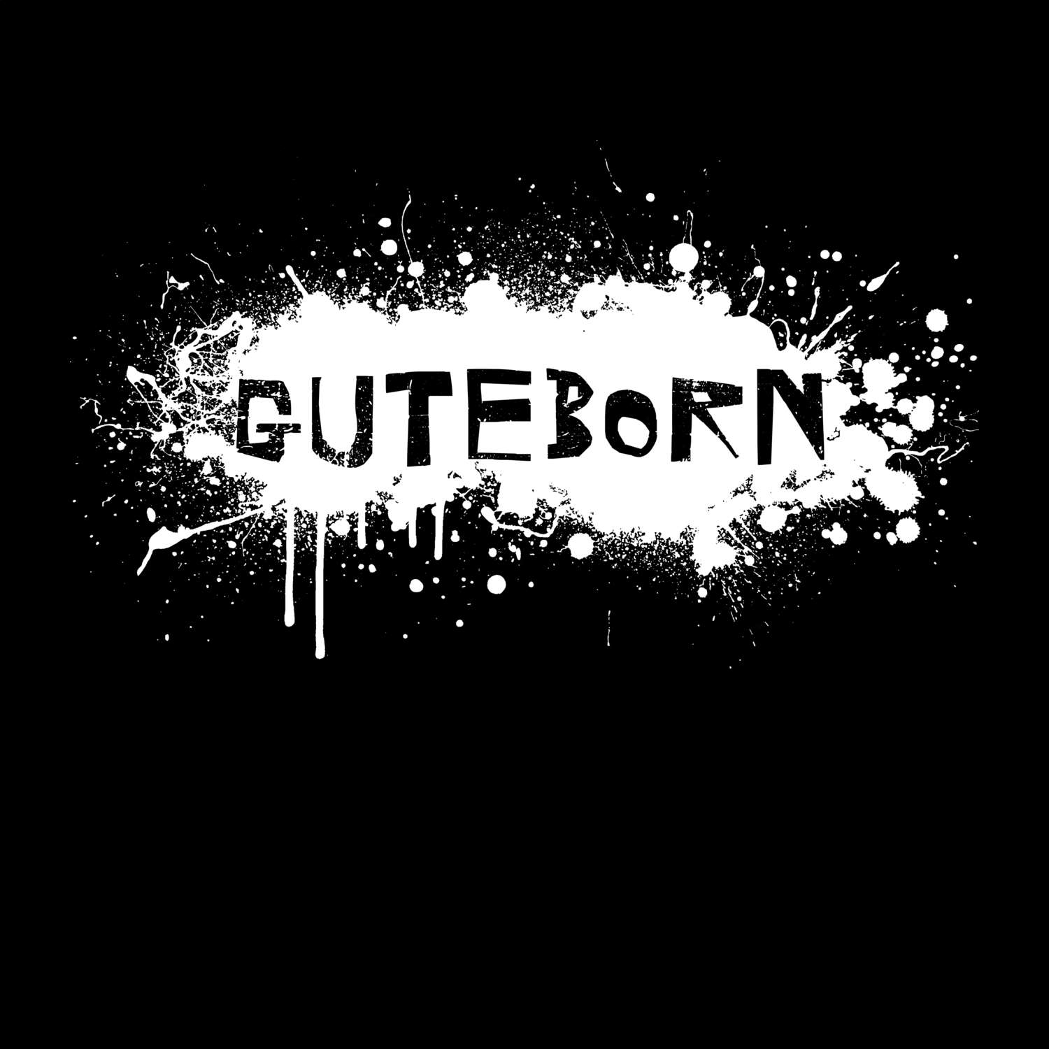 T-Shirt »Paint Splash Punk« für den Ort »Guteborn«