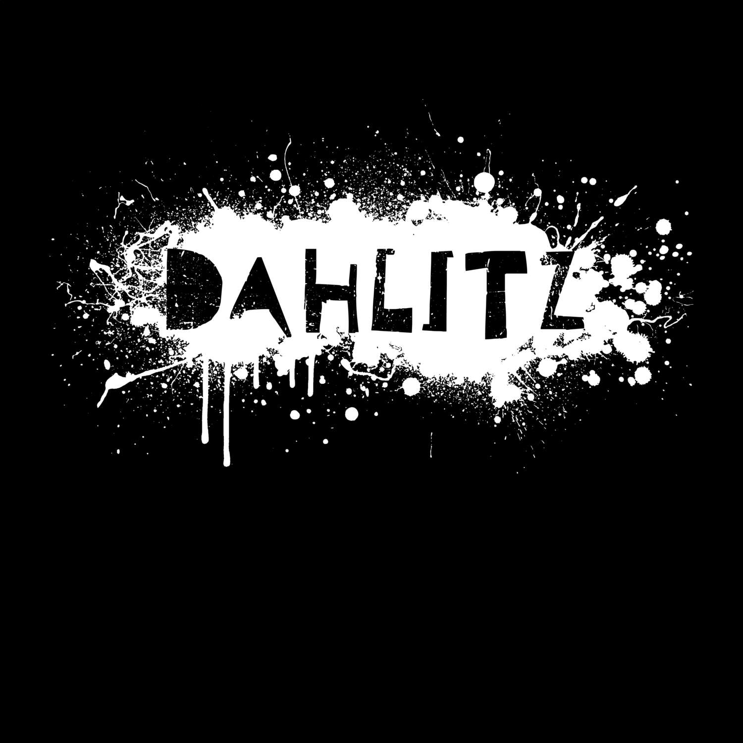 T-Shirt »Paint Splash Punk« für den Ort »Dahlitz«