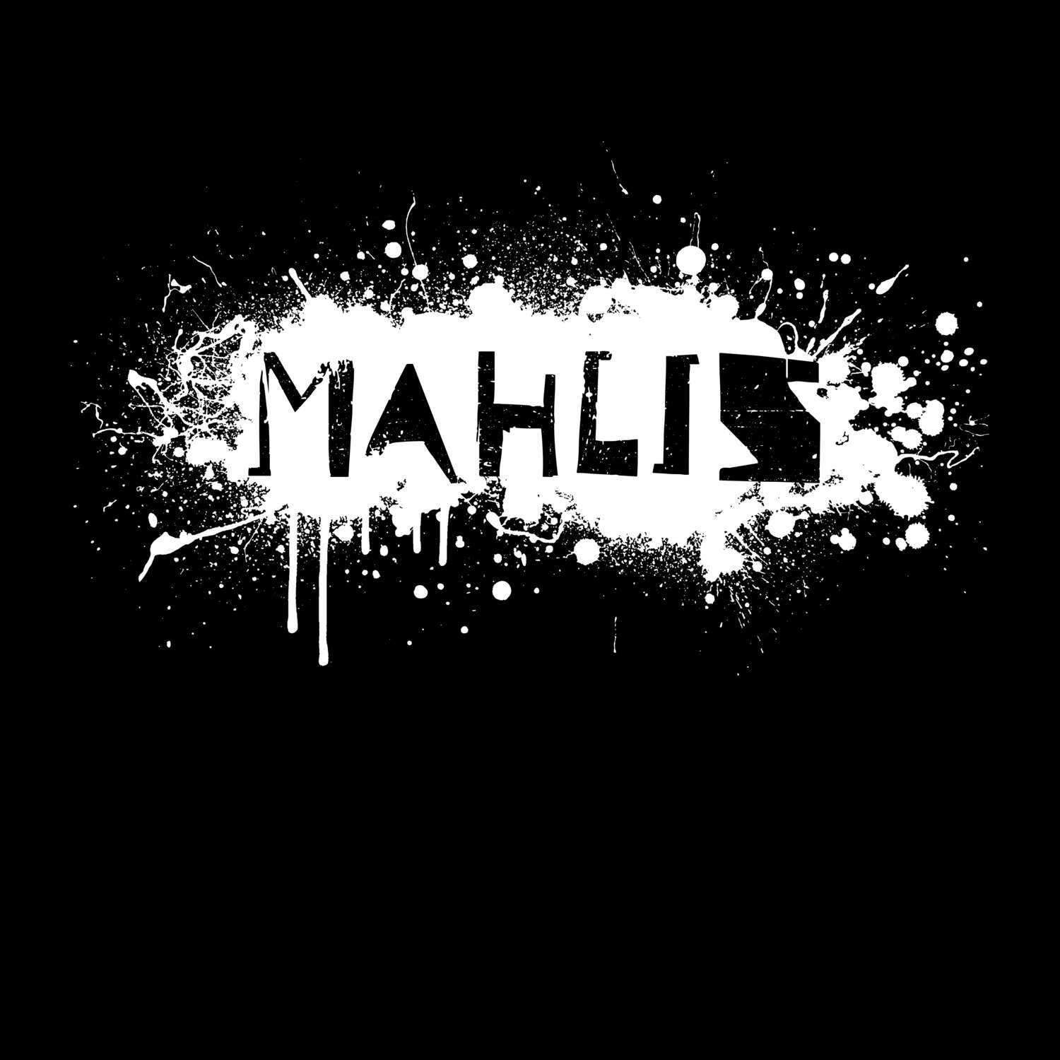 T-Shirt »Paint Splash Punk« für den Ort »Mahlis«