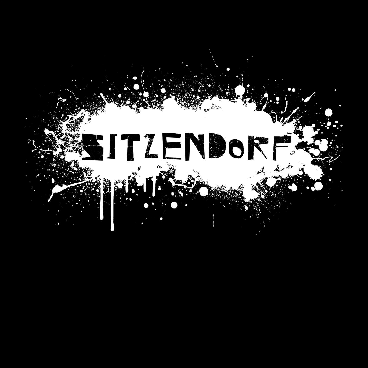 T-Shirt »Paint Splash Punk« für den Ort »Sitzendorf«