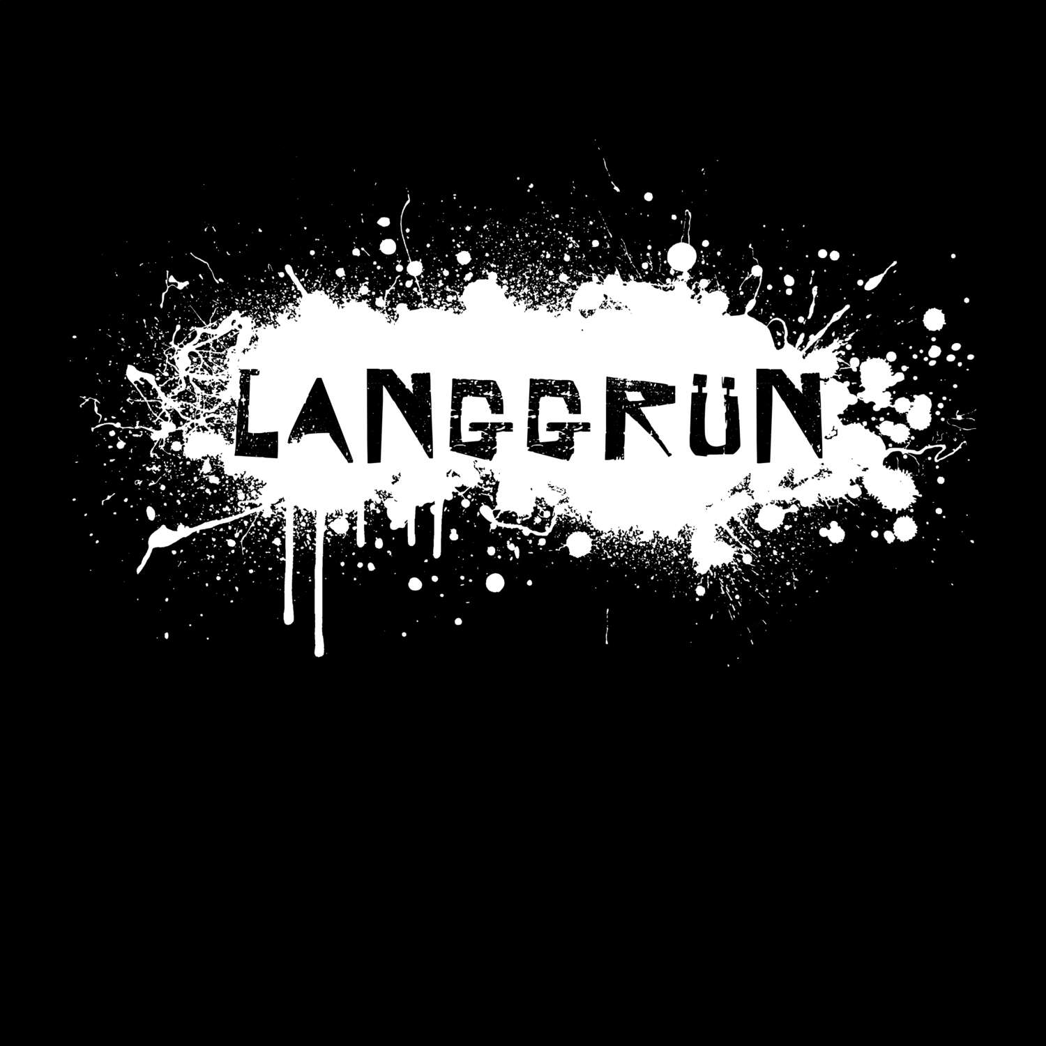 Langgrün T-Shirt »Paint Splash Punk«