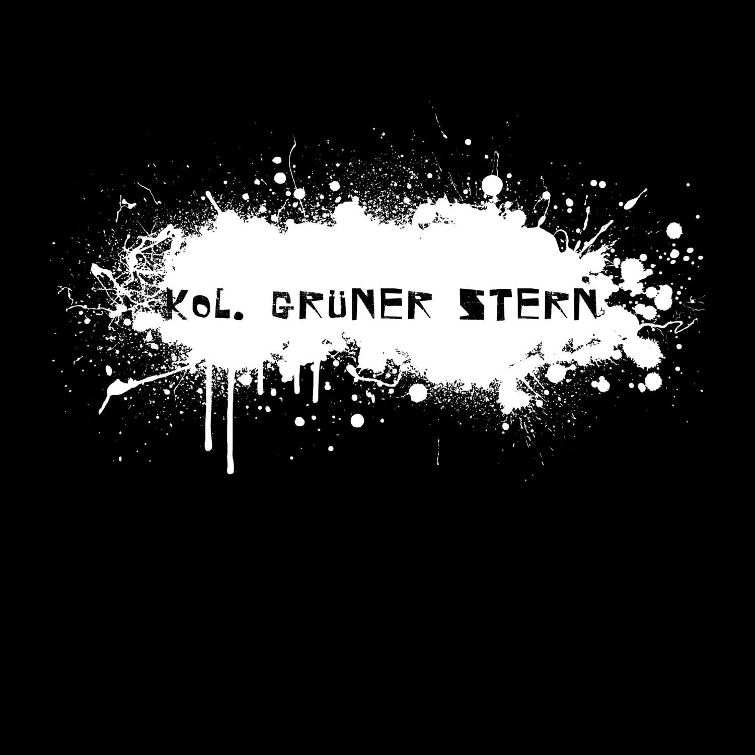 Kol. Grüner Stern T-Shirt »Paint Splash Punk«