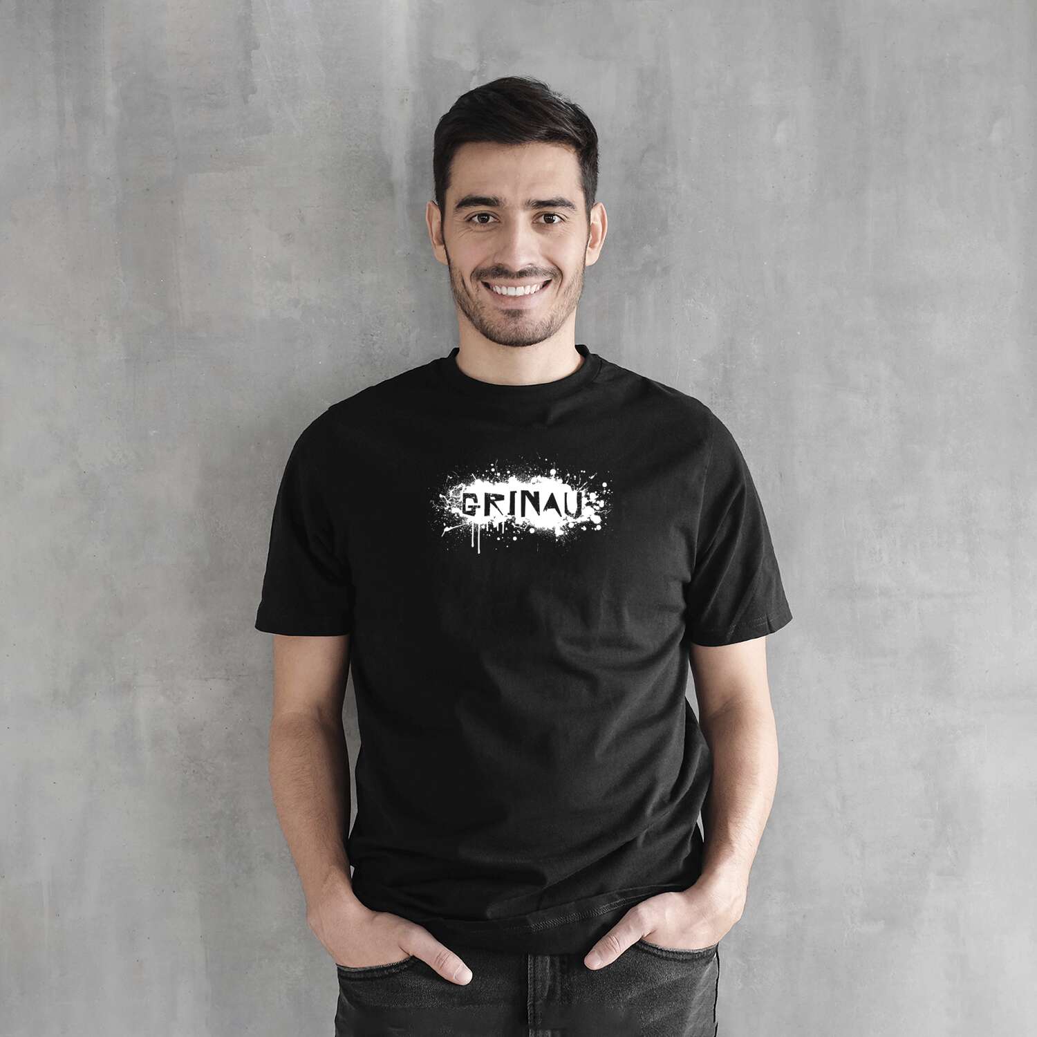 T-Shirt »Paint Splash Punk« für den Ort »Grinau«