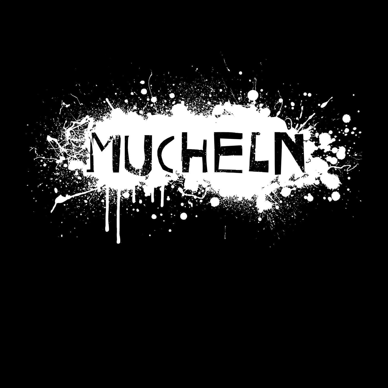 T-Shirt »Paint Splash Punk« für den Ort »Mucheln«