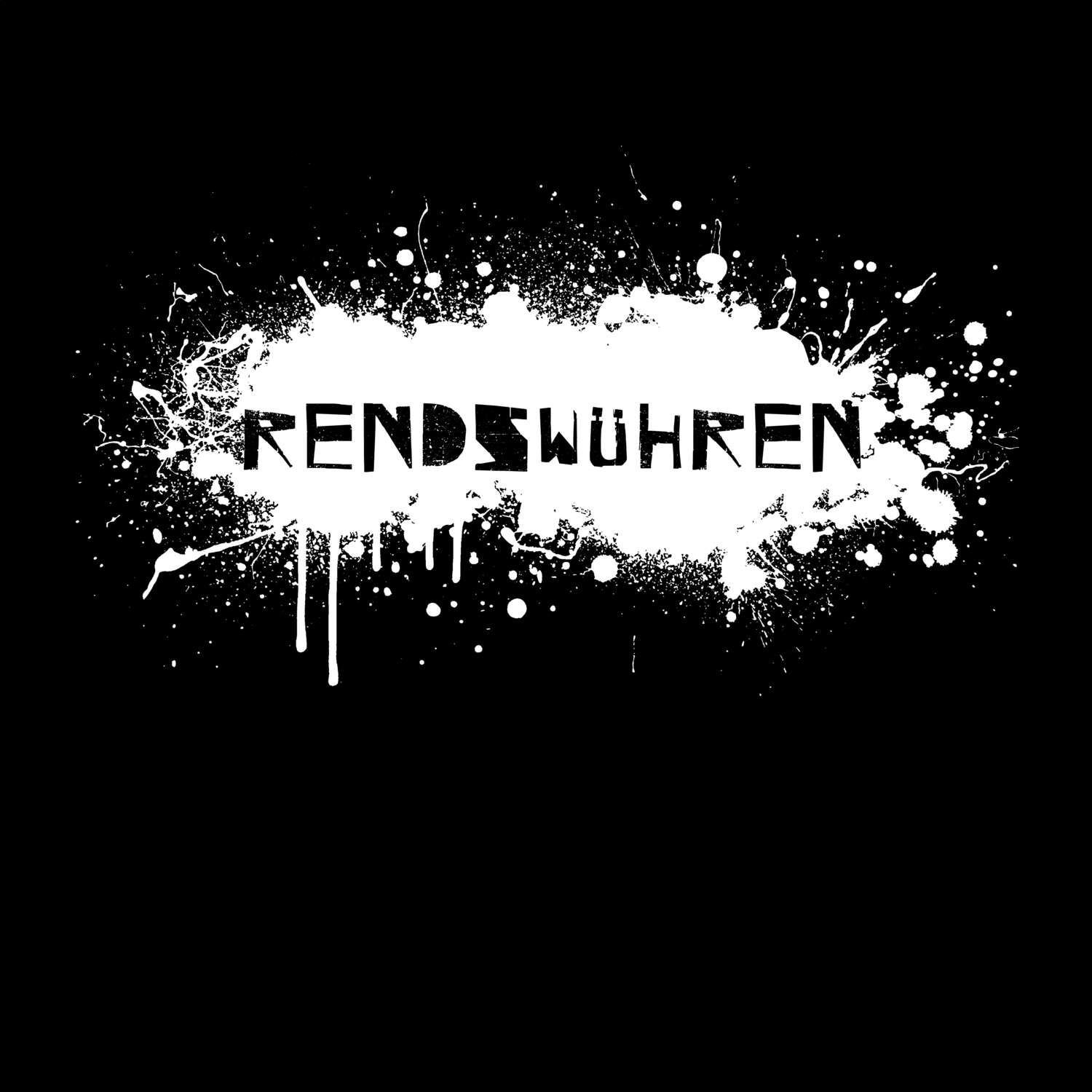 T-Shirt »Paint Splash Punk« für den Ort »Rendswühren«