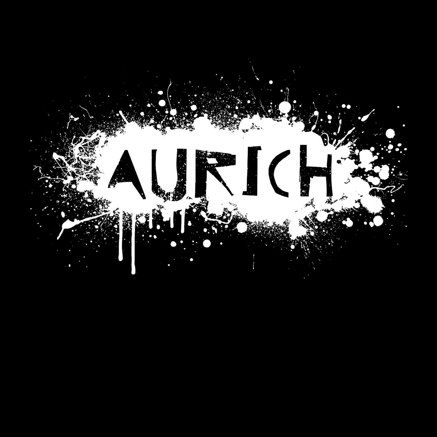 T-Shirt »Paint Splash Punk« für den Ort »Aurich«