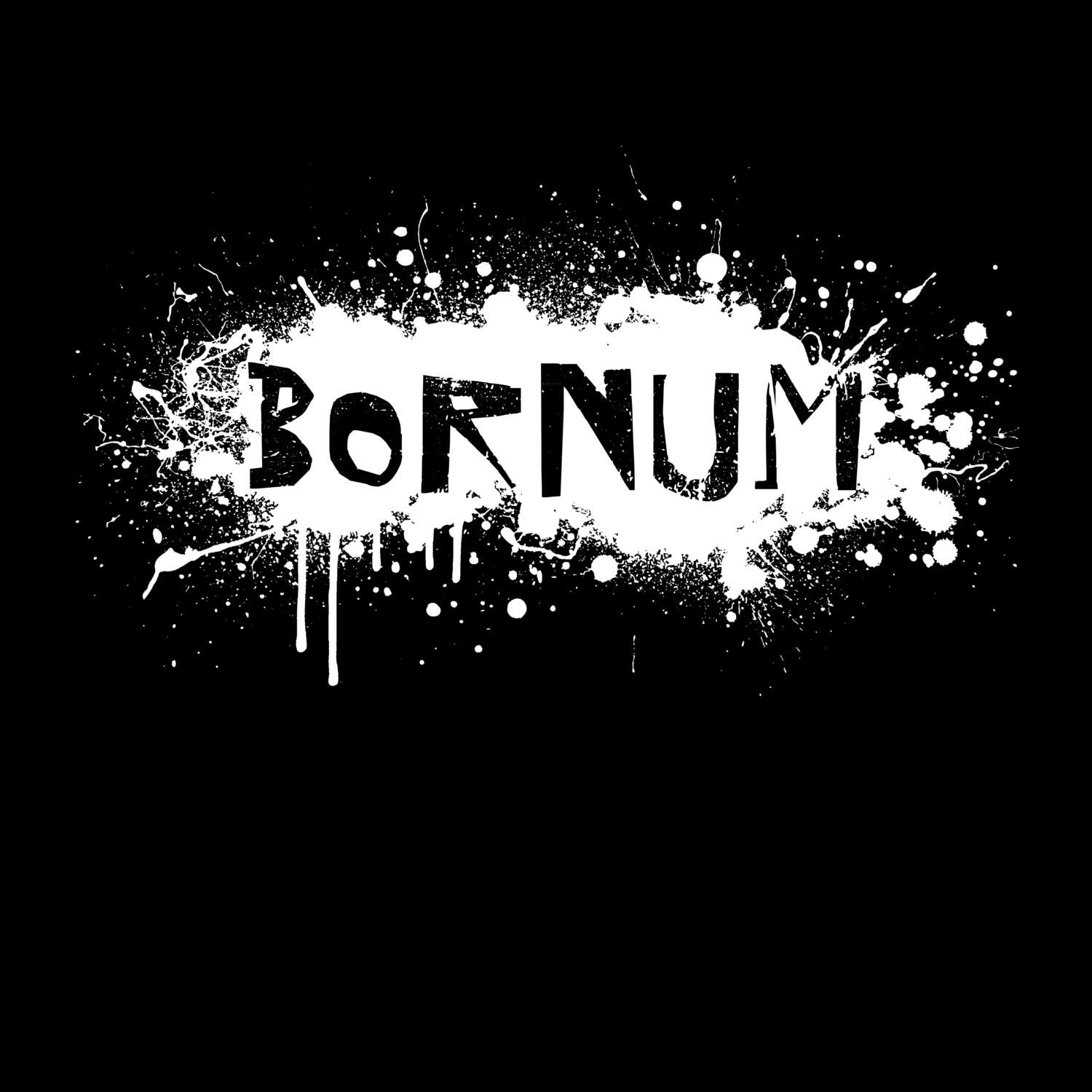 T-Shirt »Paint Splash Punk« für den Ort »Bornum«