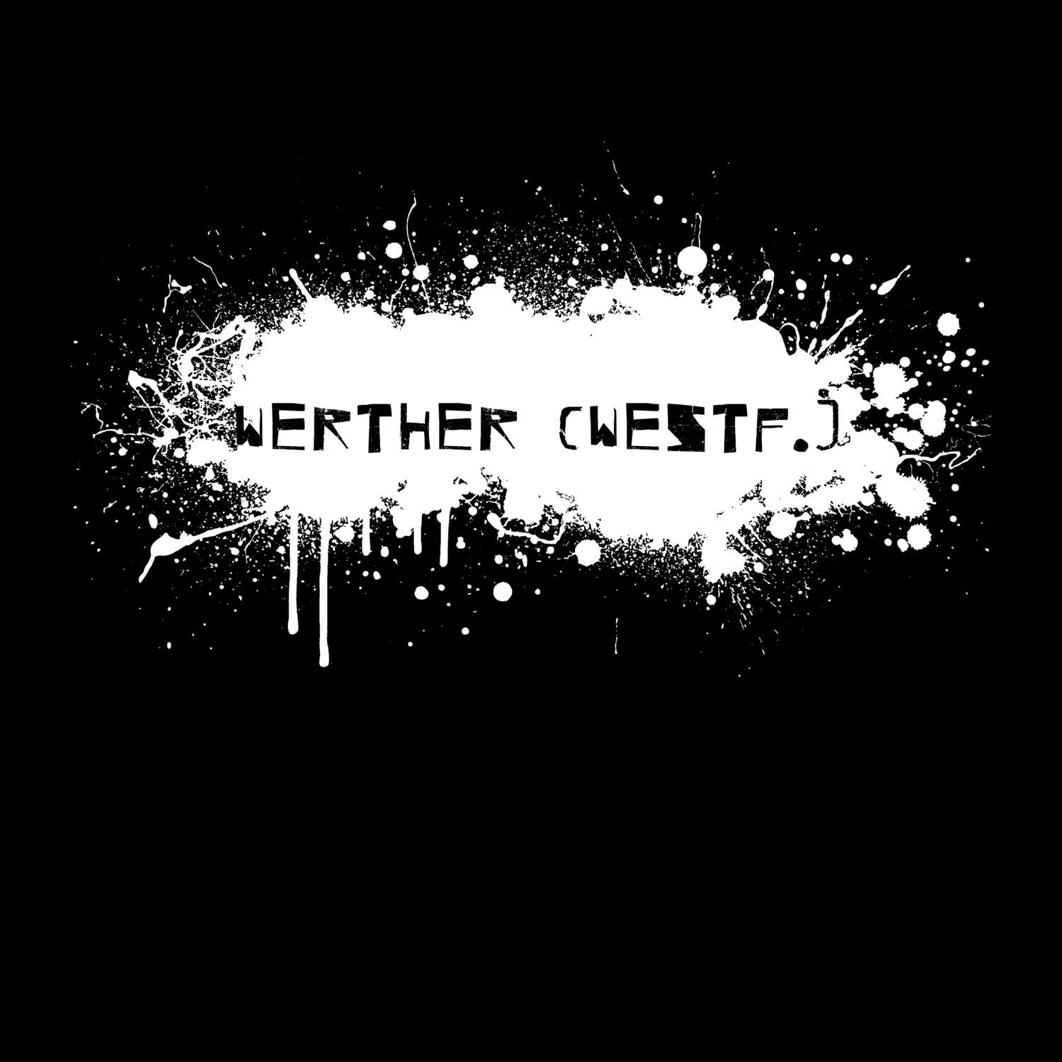 T-Shirt »Paint Splash Punk« für den Ort »Werther (Westf.)«