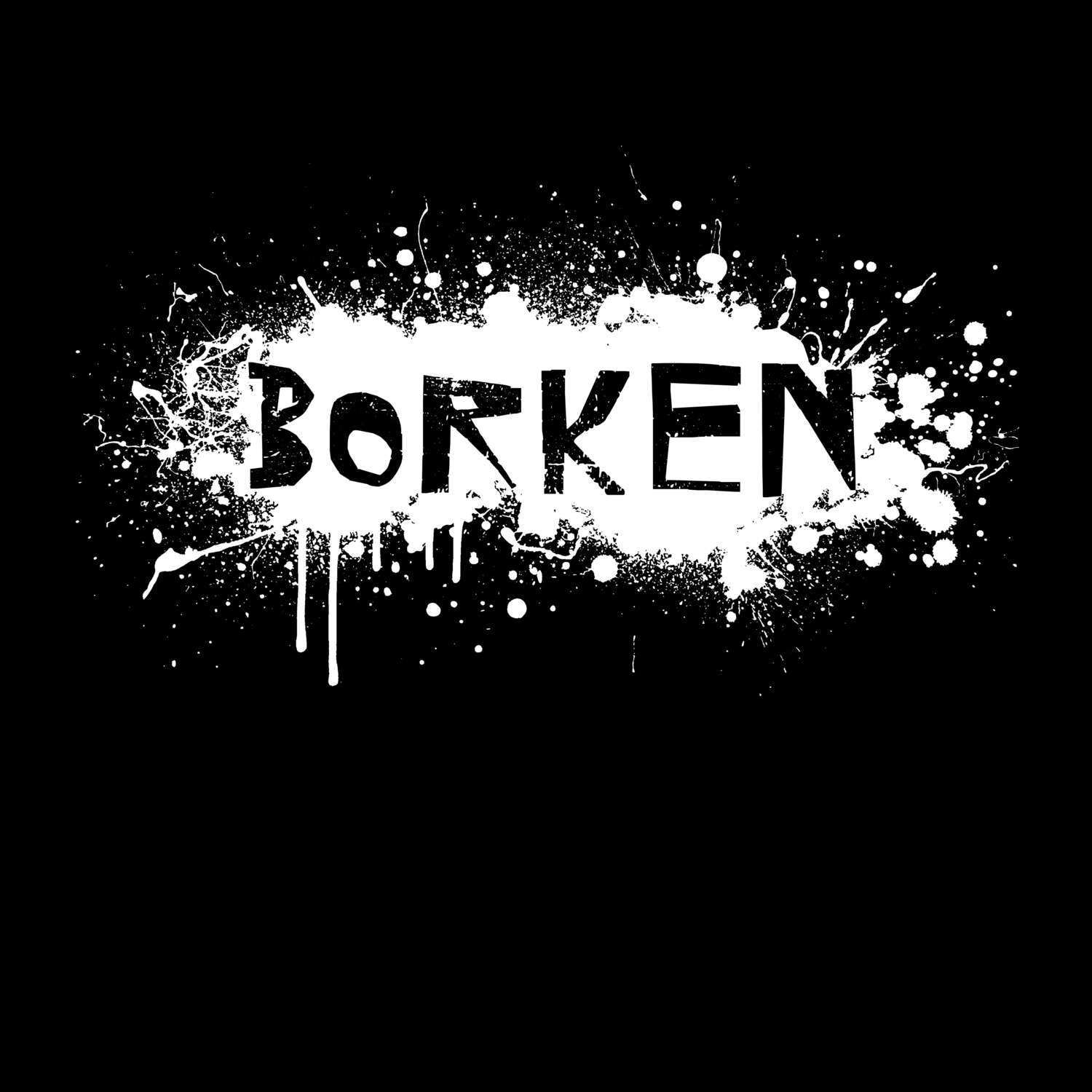 T-Shirt »Paint Splash Punk« für den Ort »Borken«