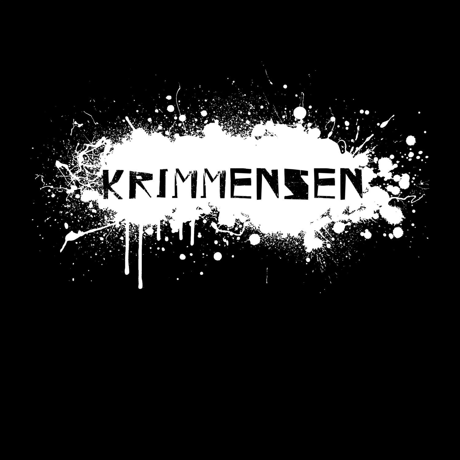 T-Shirt »Paint Splash Punk« für den Ort »Krimmensen«