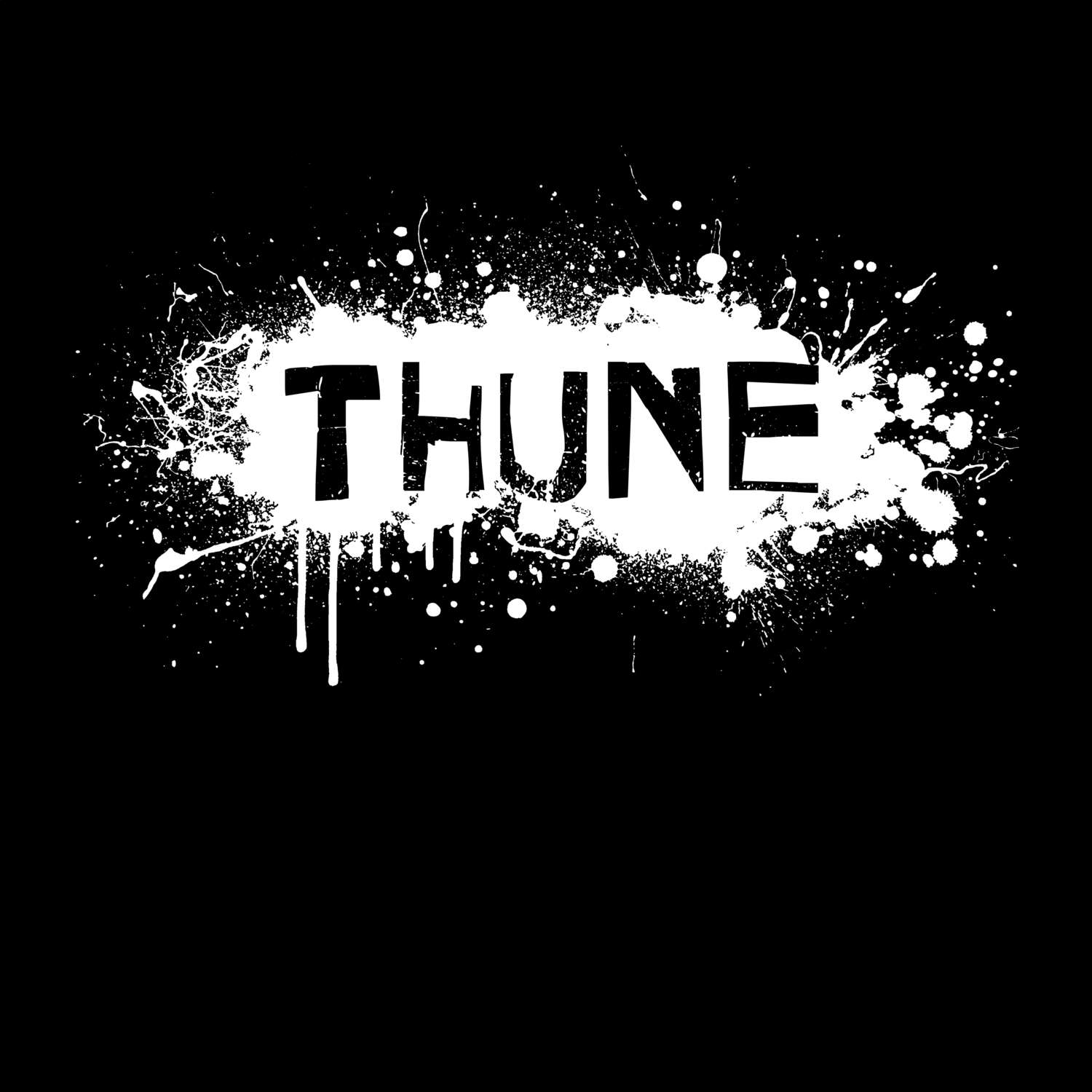 T-Shirt »Paint Splash Punk« für den Ort »Thune«