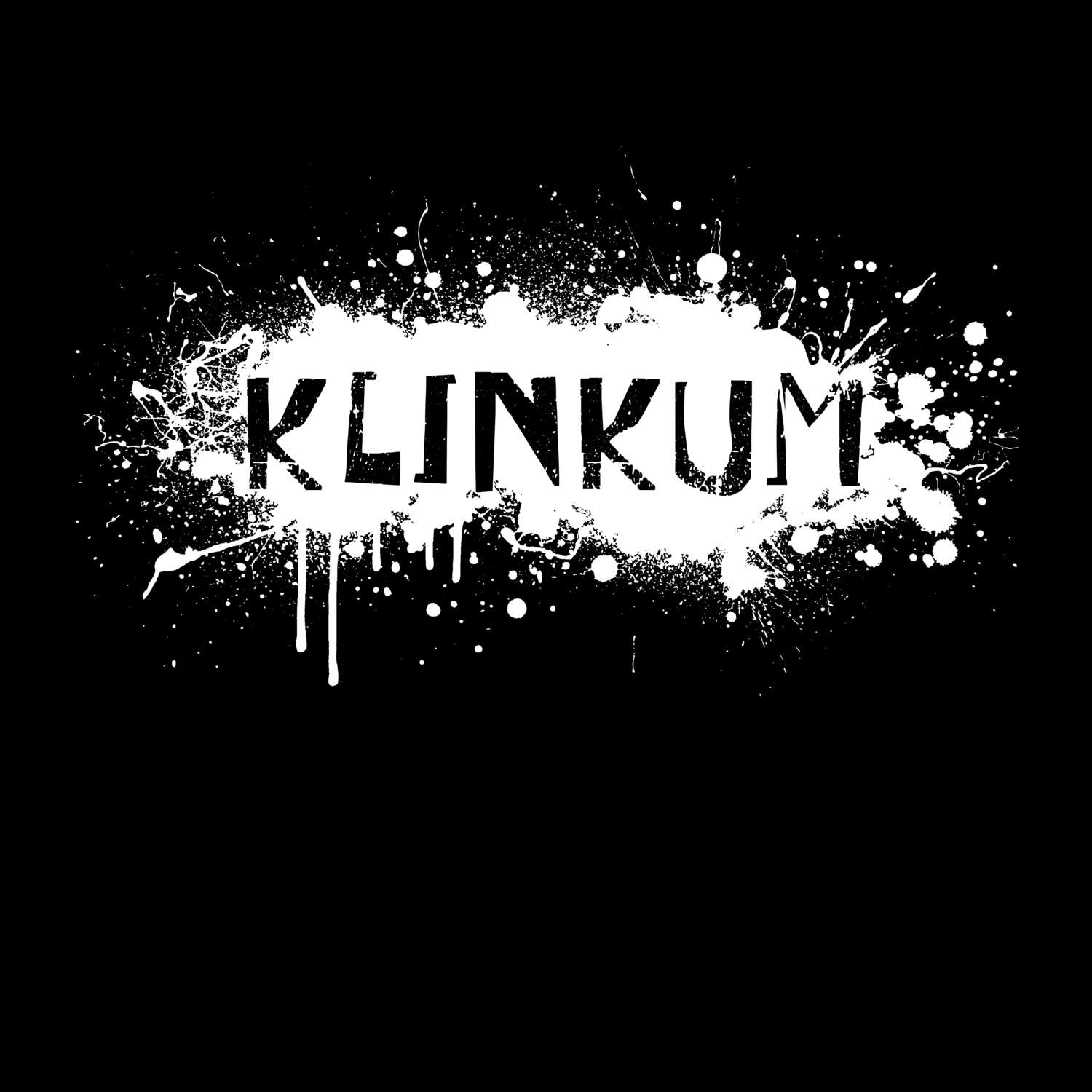 T-Shirt »Paint Splash Punk« für den Ort »Klinkum«