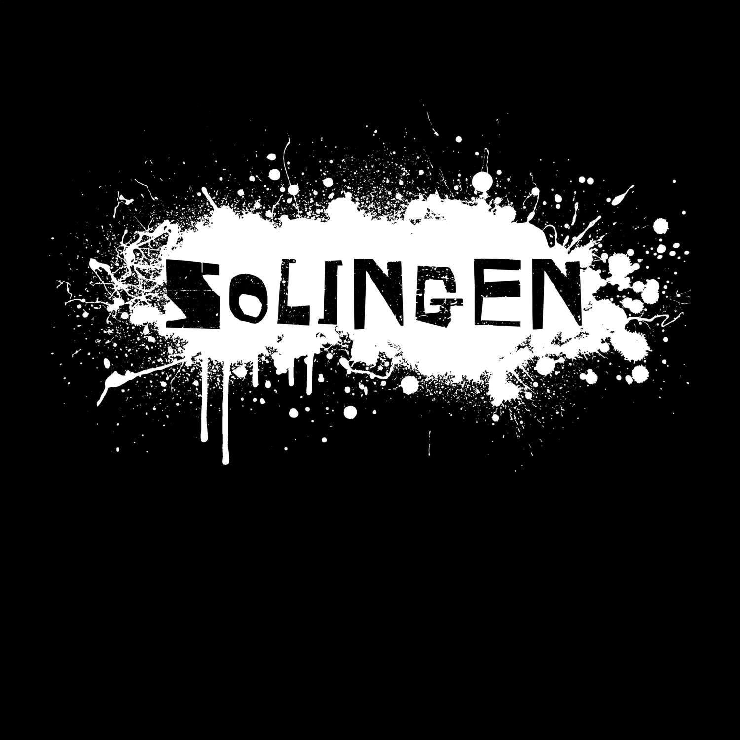 T-Shirt »Paint Splash Punk« für den Ort »Solingen«