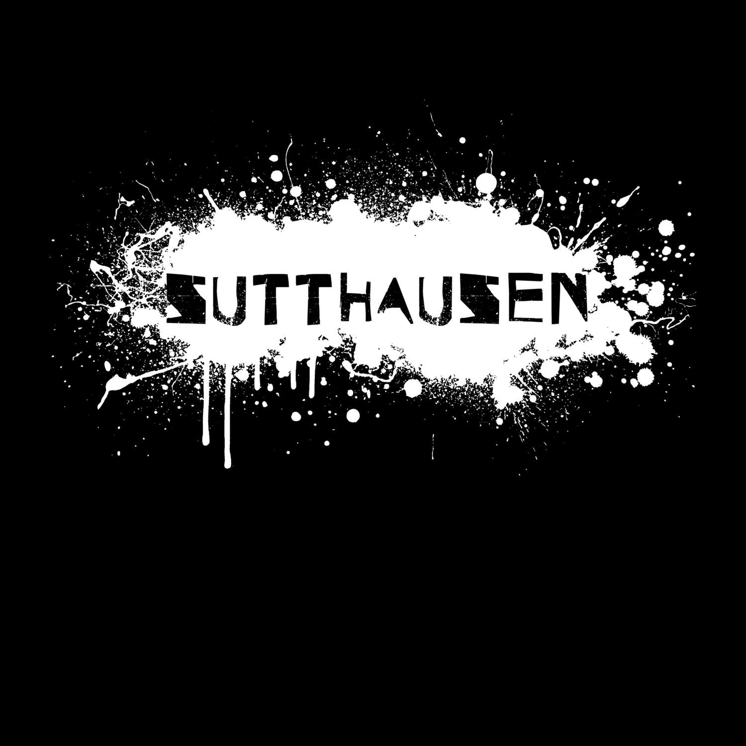 T-Shirt »Paint Splash Punk« für den Ort »Sutthausen«