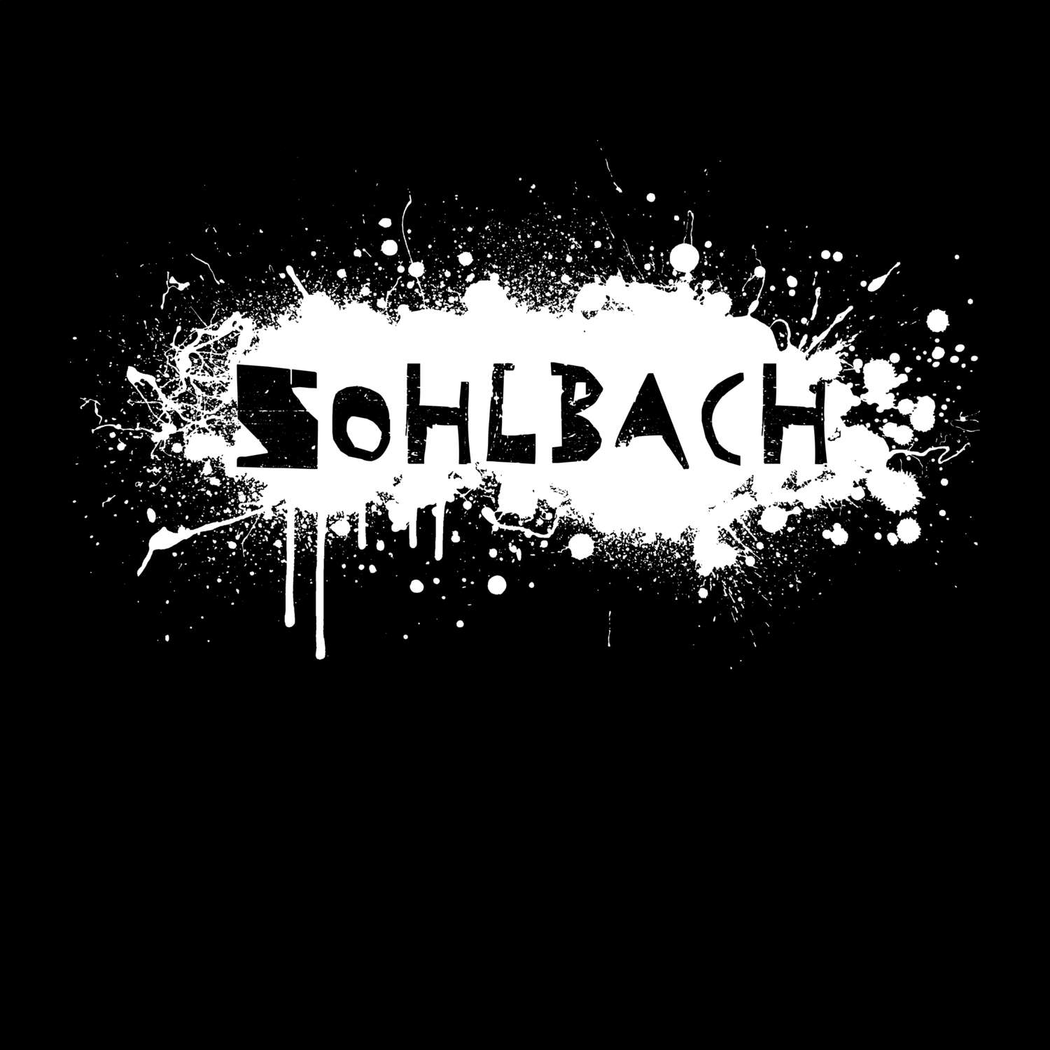 T-Shirt »Paint Splash Punk« für den Ort »Sohlbach«