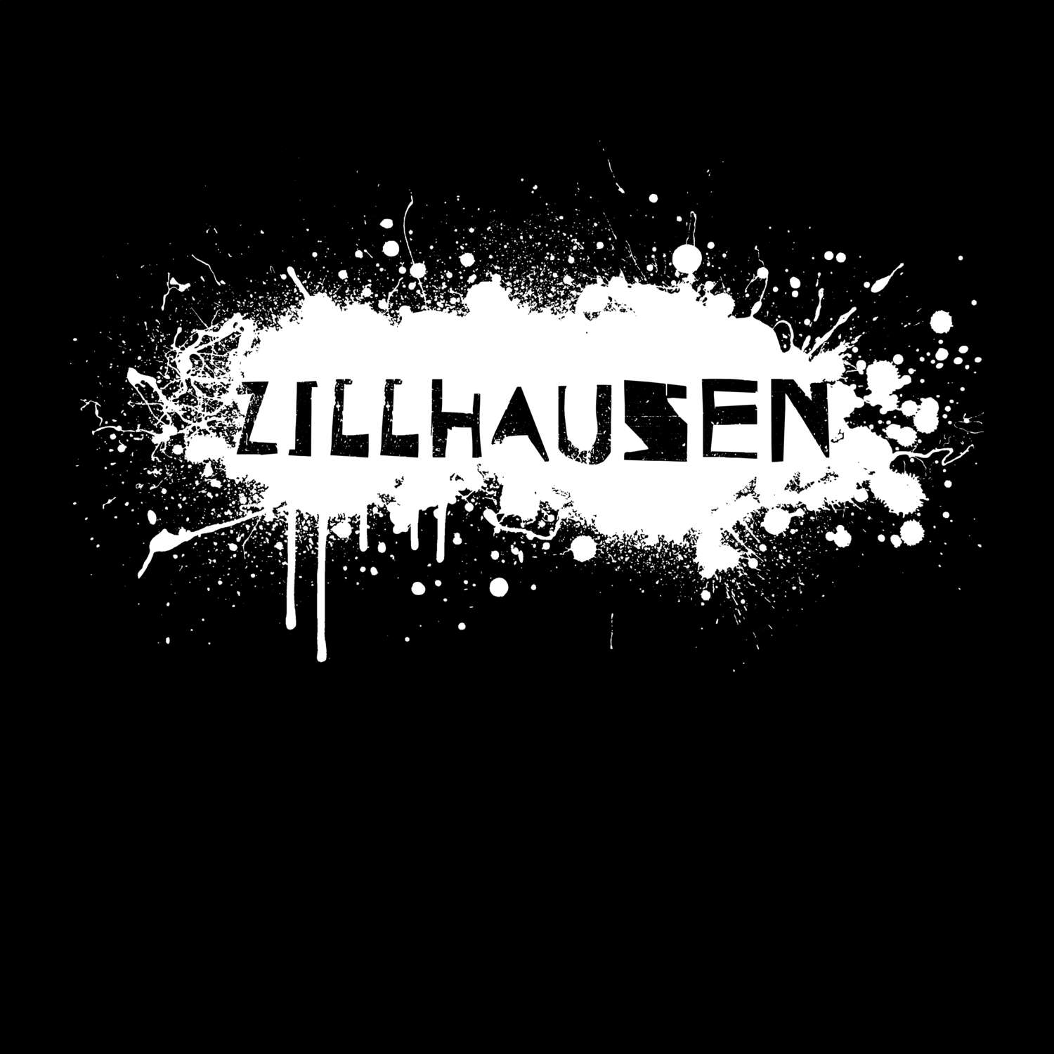 T-Shirt »Paint Splash Punk« für den Ort »Zillhausen«