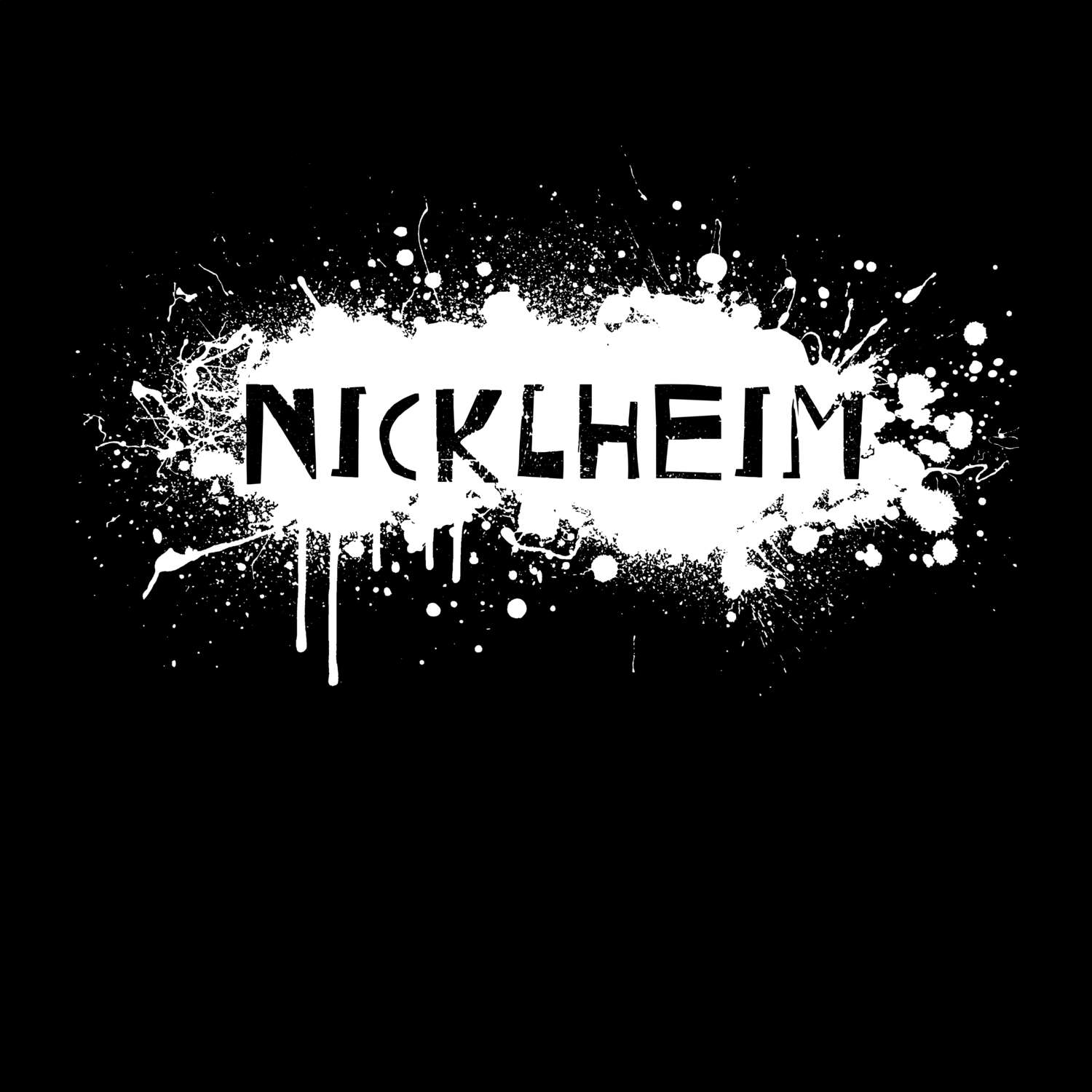 Nicklheim T-Shirt »Paint Splash Punk«