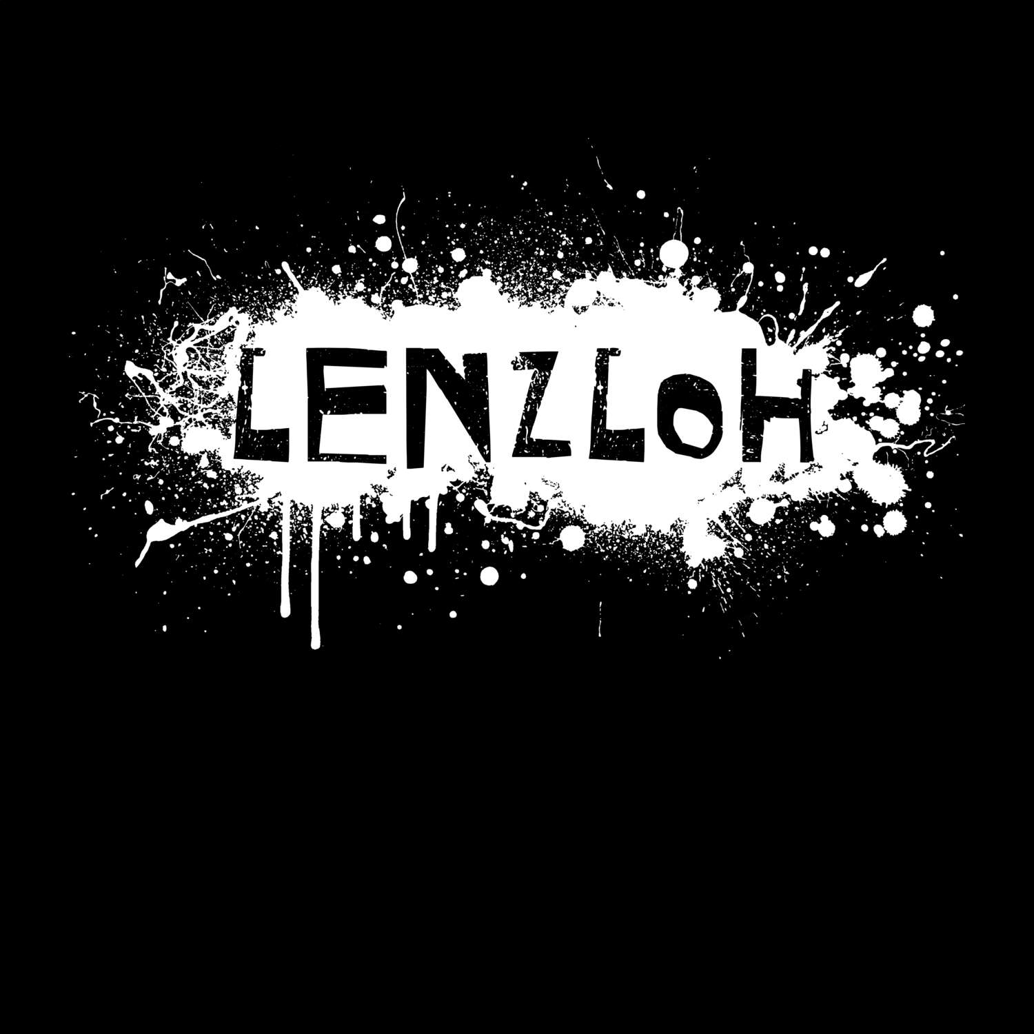Lenzloh T-Shirt »Paint Splash Punk«