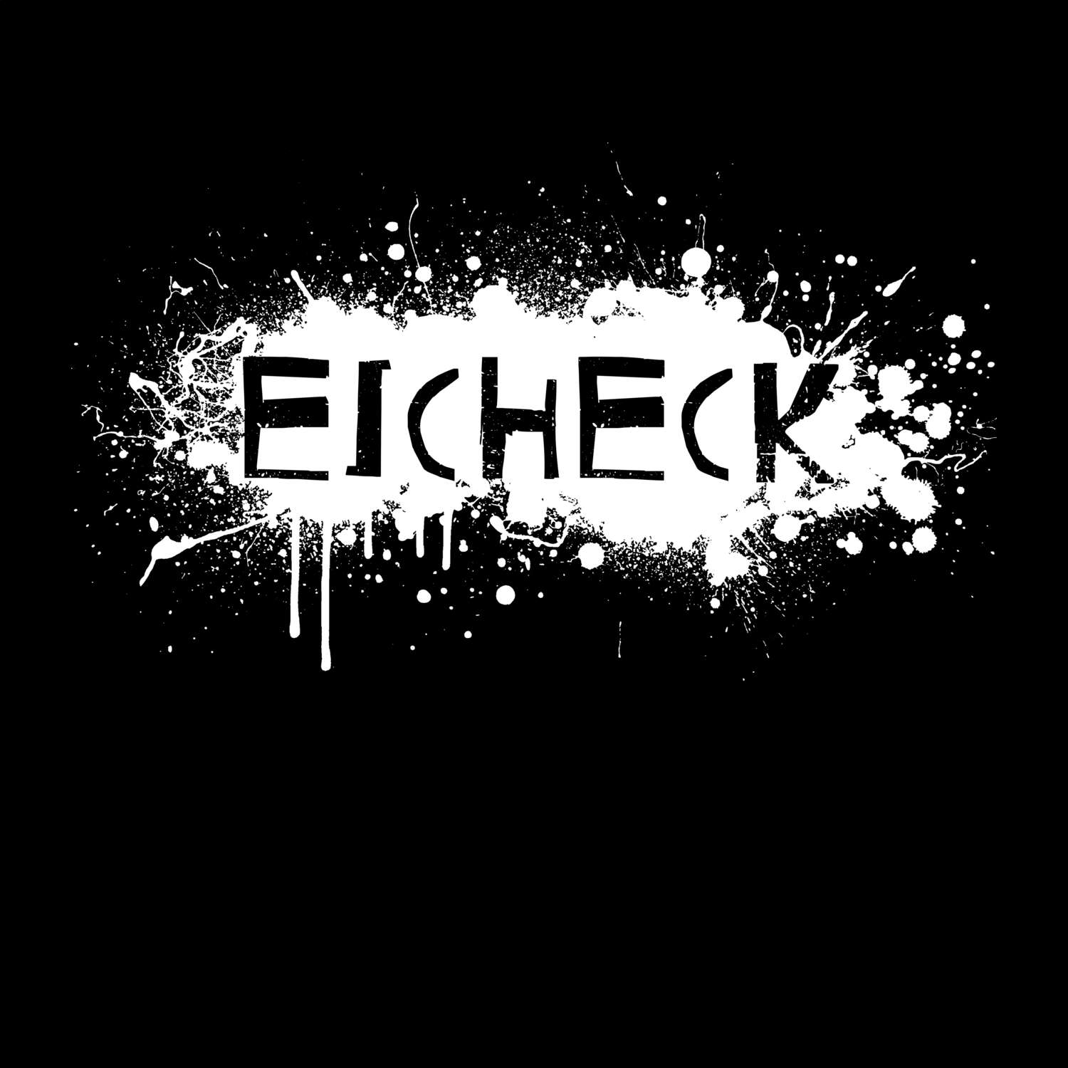 T-Shirt »Paint Splash Punk« für den Ort »Eicheck«