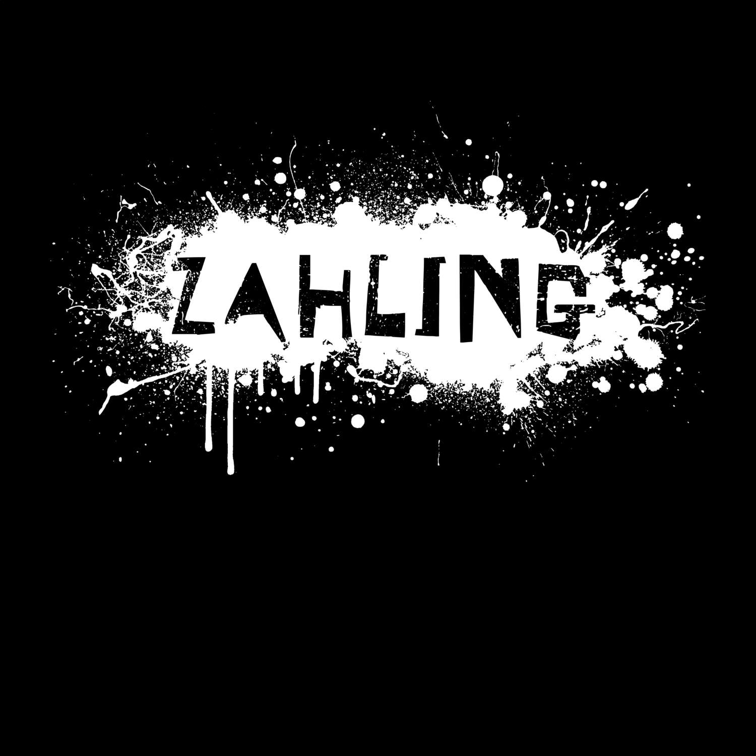 T-Shirt »Paint Splash Punk« für den Ort »Zahling«