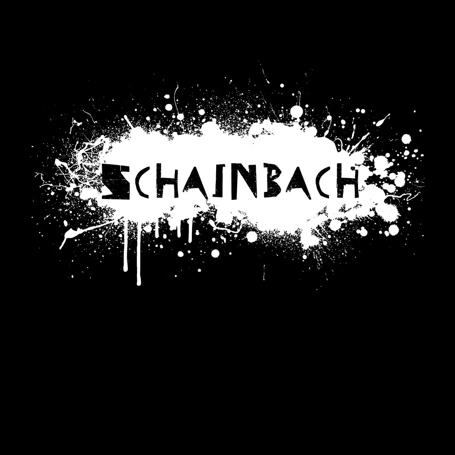 T-Shirt »Paint Splash Punk« für den Ort »Schainbach«