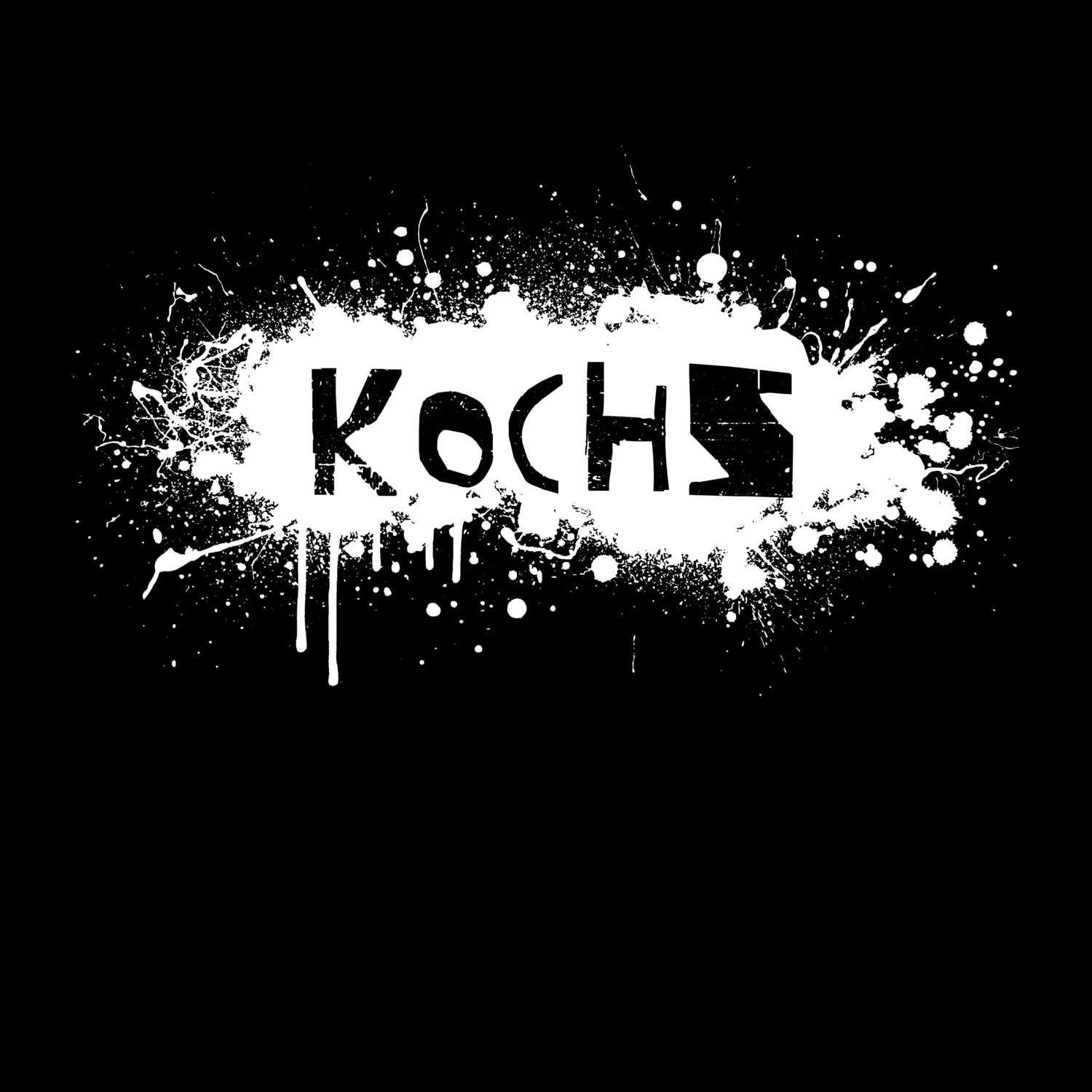 T-Shirt »Paint Splash Punk« für den Ort »Kochs«