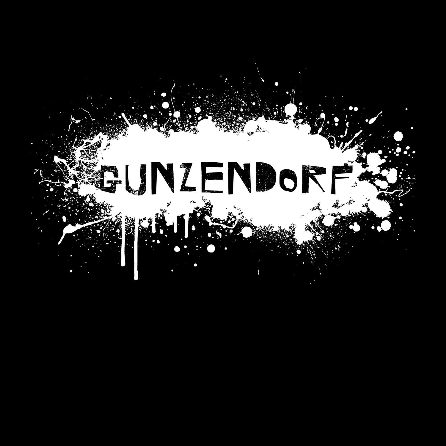 T-Shirt »Paint Splash Punk« für den Ort »Gunzendorf«