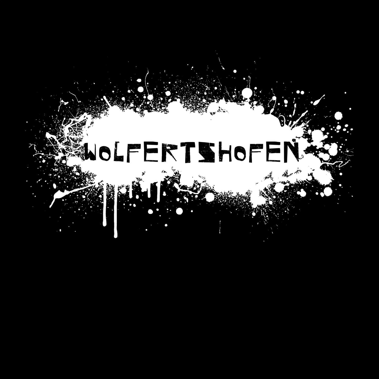 T-Shirt »Paint Splash Punk« für den Ort »Wolfertshofen«
