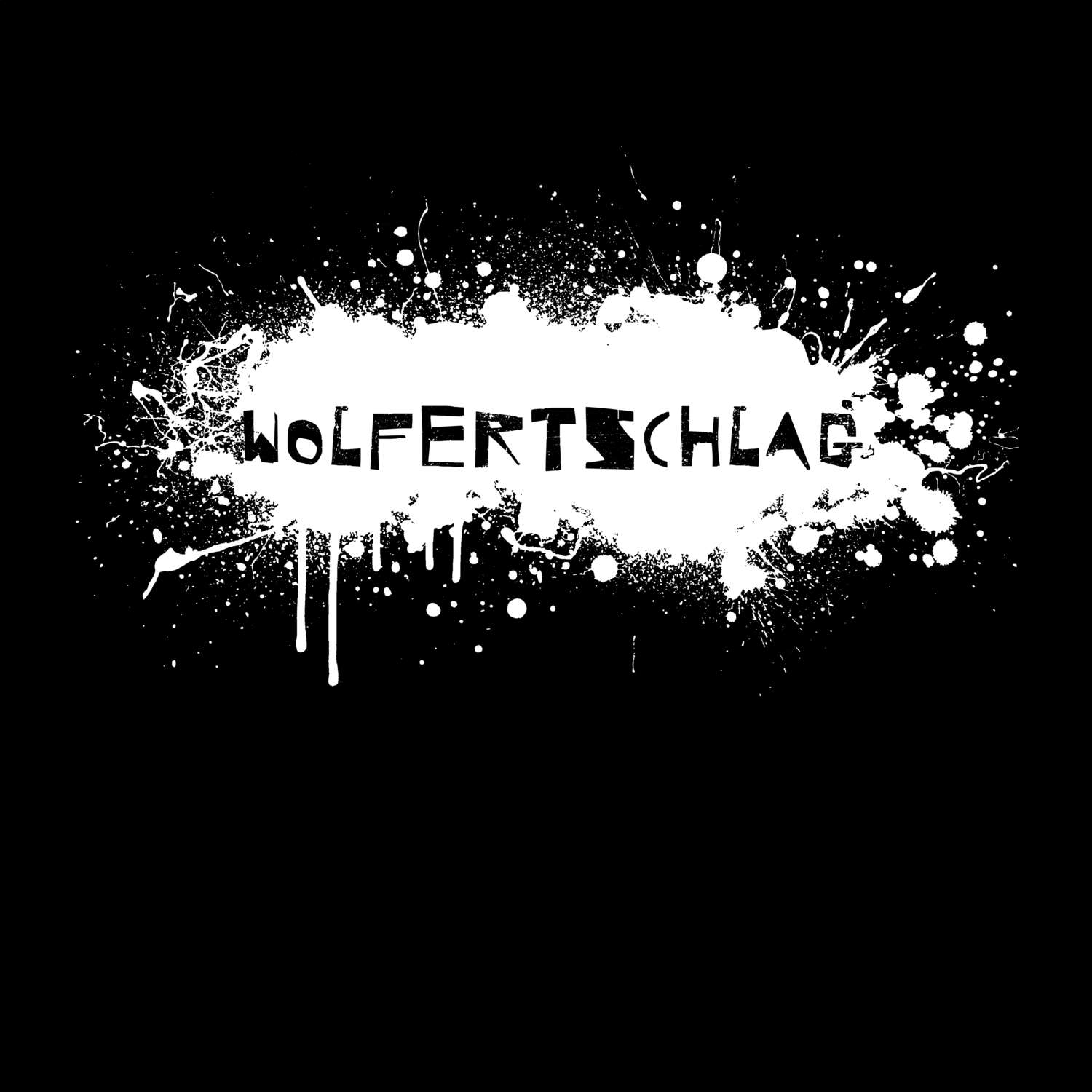 T-Shirt »Paint Splash Punk« für den Ort »Wolfertschlag«