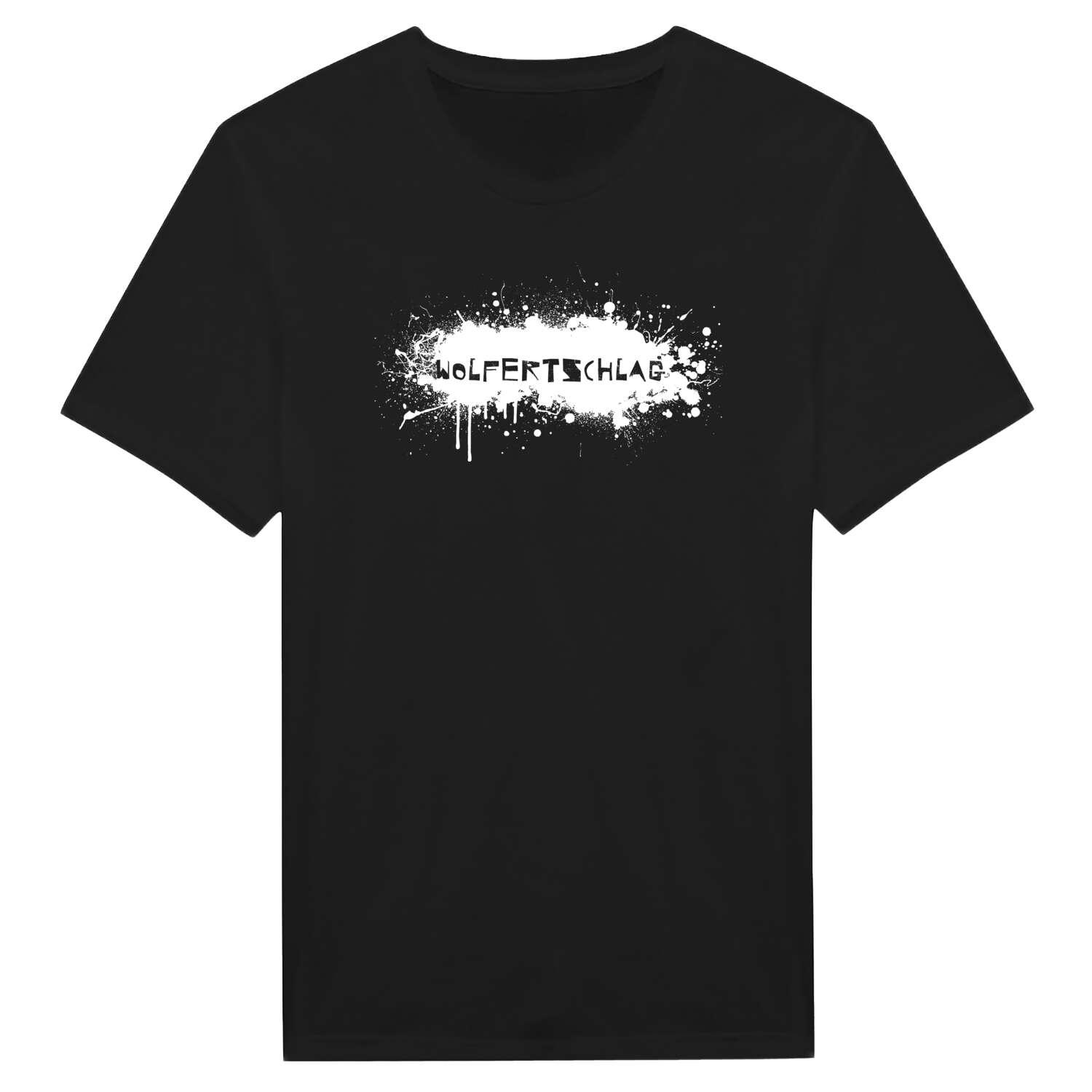 T-Shirt »Paint Splash Punk« für den Ort »Wolfertschlag«